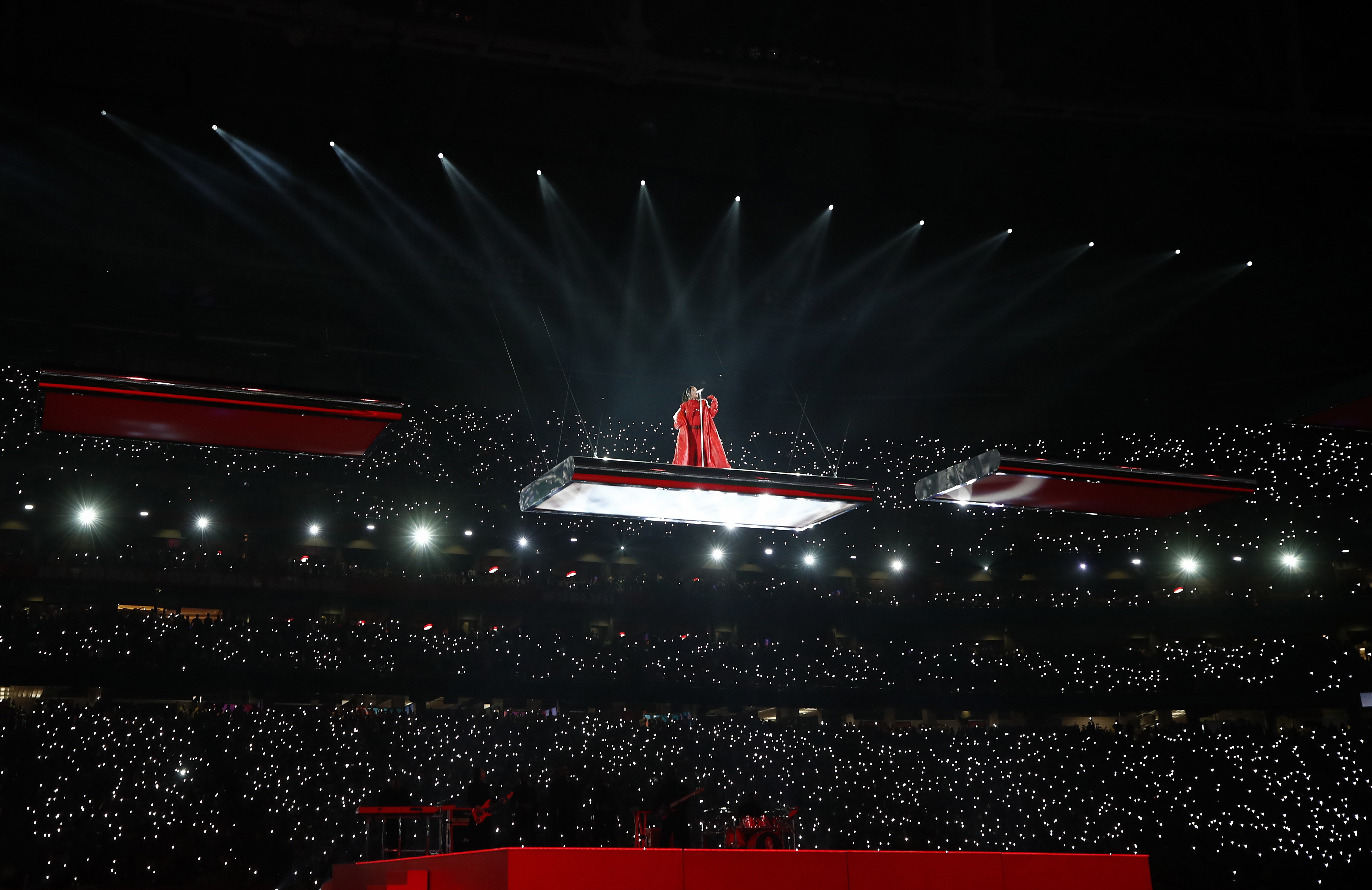 Adele wears Grey Fendi Suit @ Super Bowl 2023