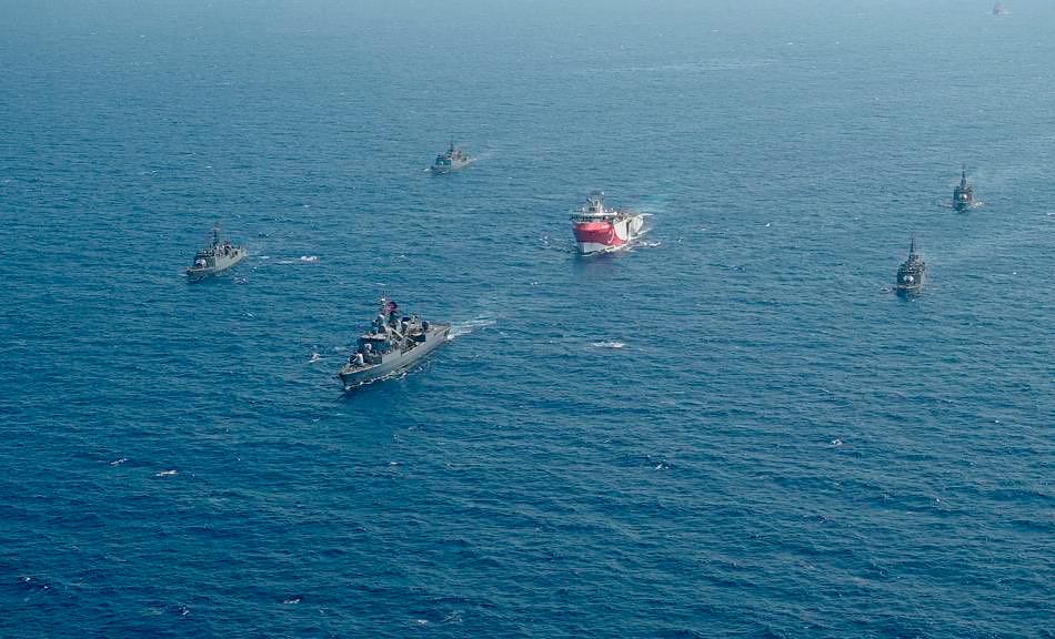 Tension are high between Greece and Turkey, over the 'Oruc-Reis' and its mission in the eastern Mediterranean. IHA via AP