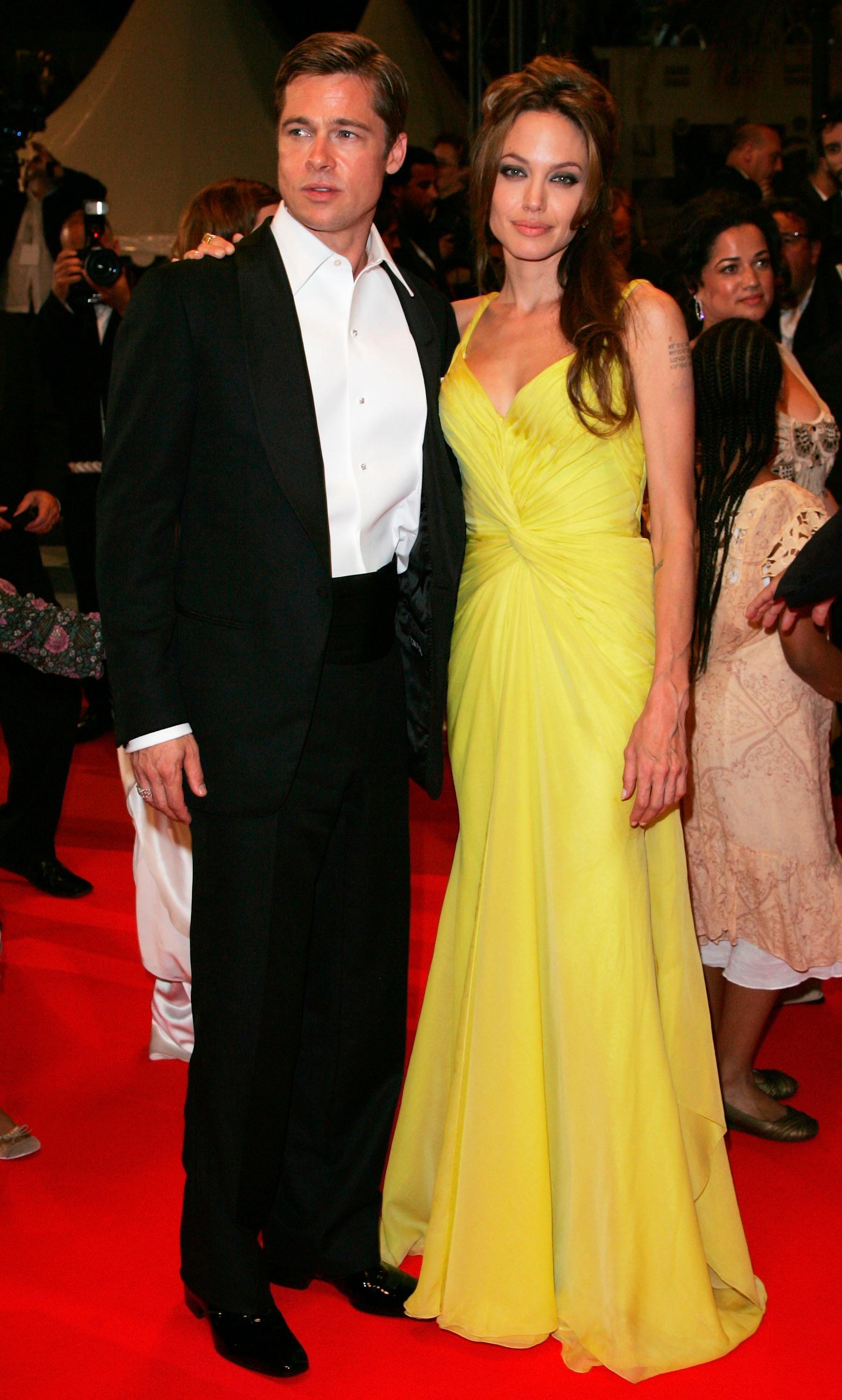 Brad Pitt and Angelina Jolie at the premiere for 'Ocean's Thirteen' at the Palais des Festivals during the 60th Cannes Film Festival on May 24, 2007 in Cannes, France. Getty Images