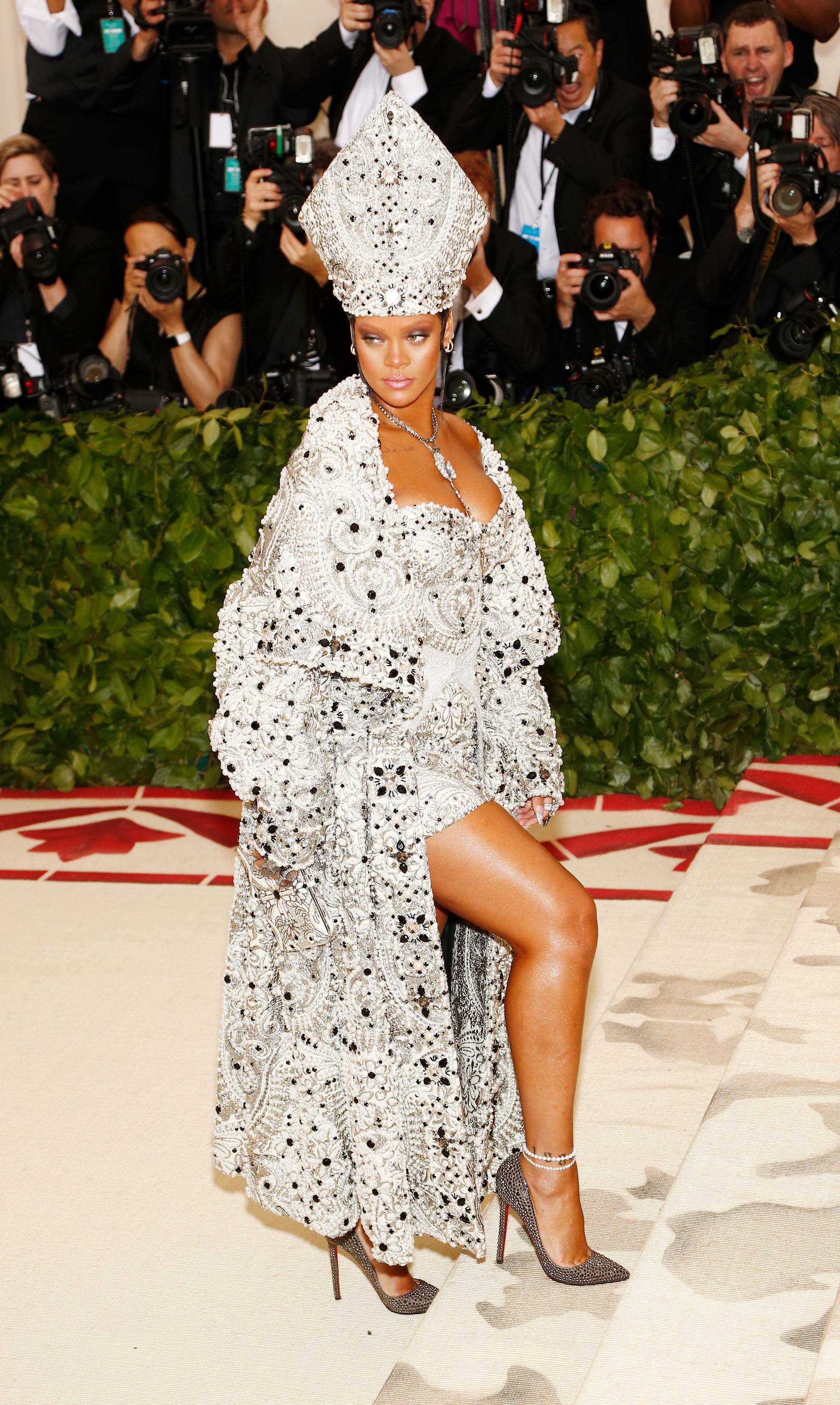 Rihanna's Met Gala 2023 Dress Blooms in Valentino 3D Camellia