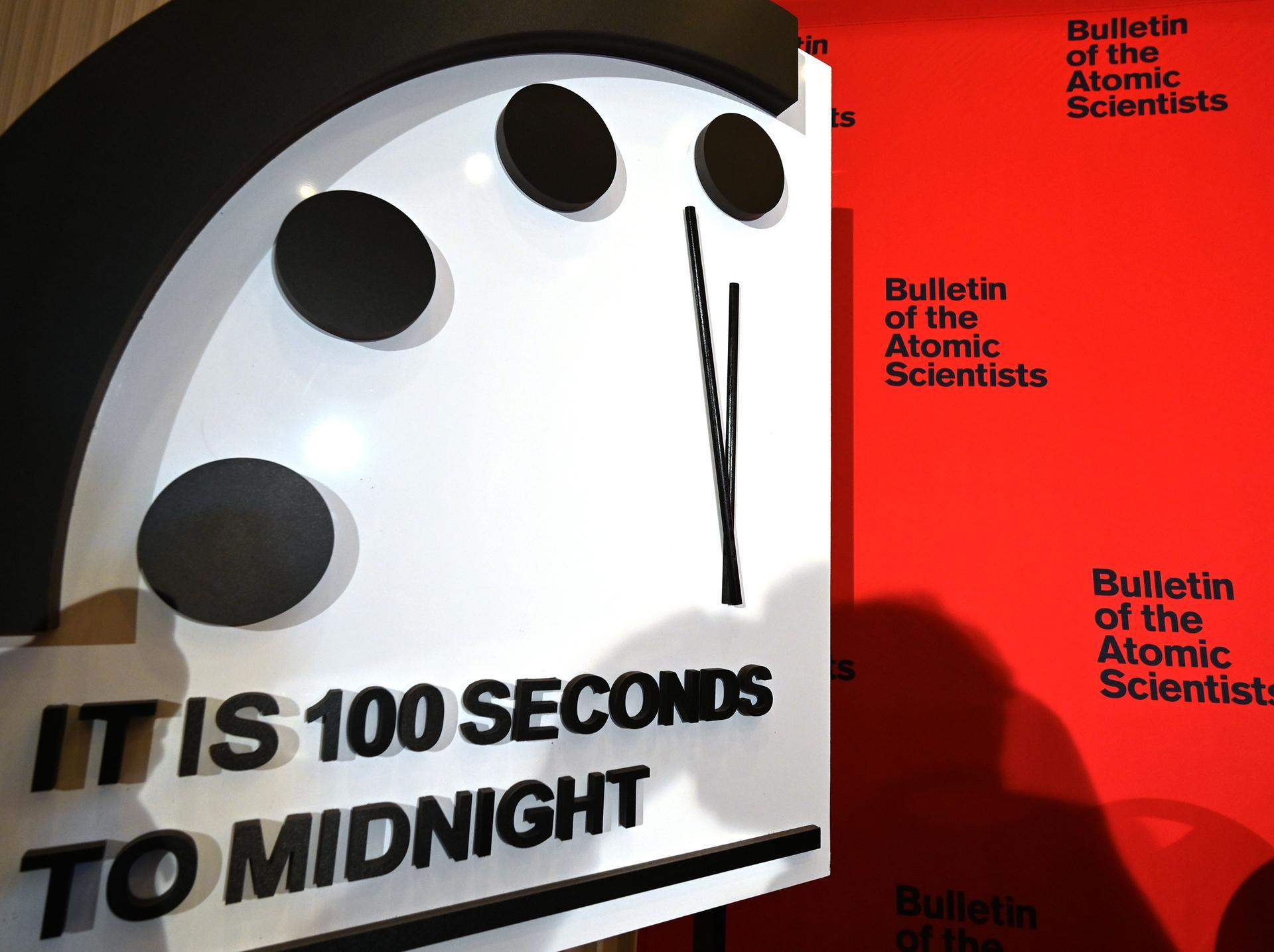 Doomsday clock remains at its closest level to midnight