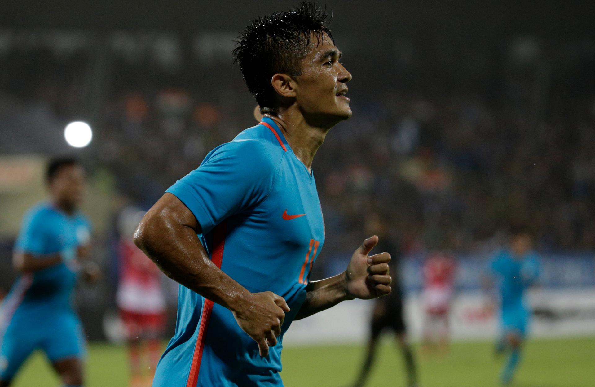 Indian Captain Sunil Chhetri Equals Lionel Messi S Tally Of 64 International Goals