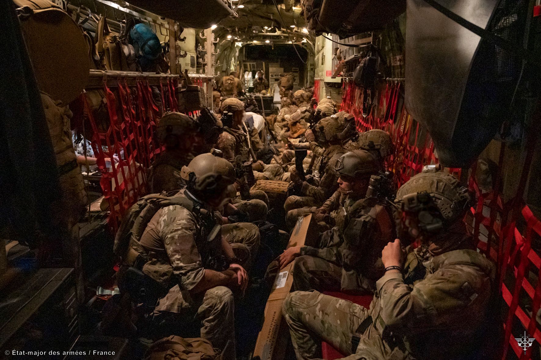 French troops arrive at an air base in Djibouti to prepare to evacuate about 100 people from Sudan. AFP