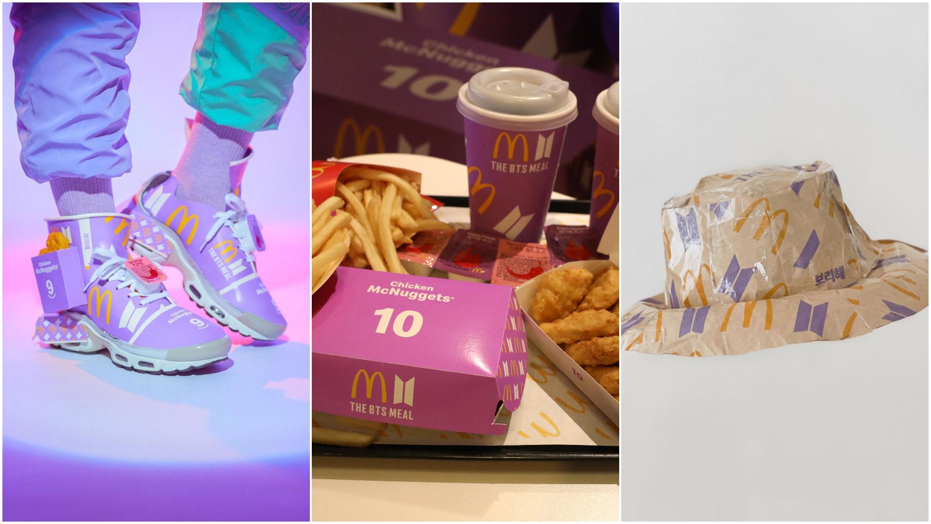 BTS x McDonald's Custom McNugget Sneakers