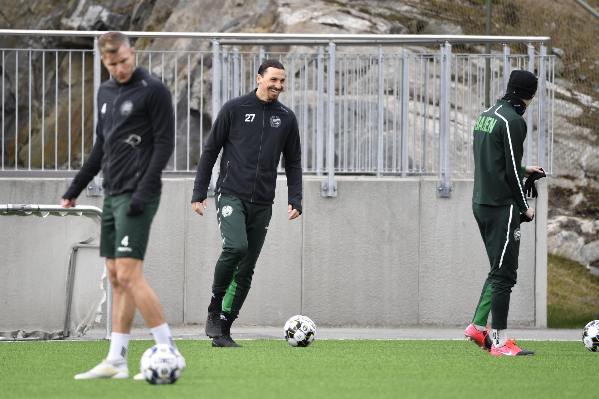 Ibra scores for his part-owned club Hammarby in friendly during