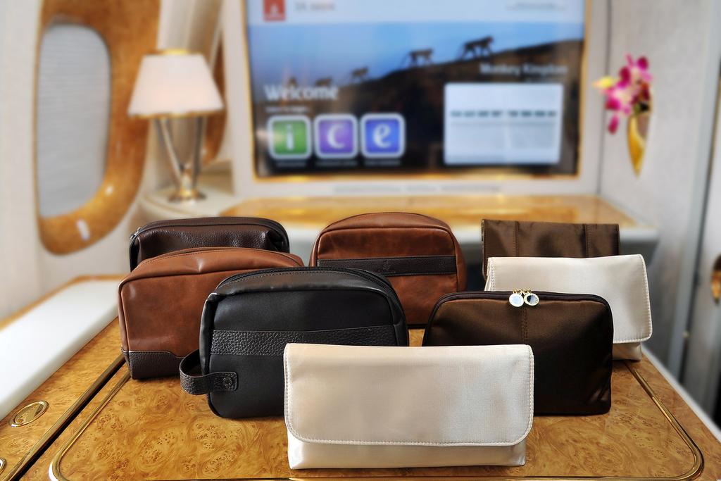 Etihad airline amenity kit Luxe beautiful case