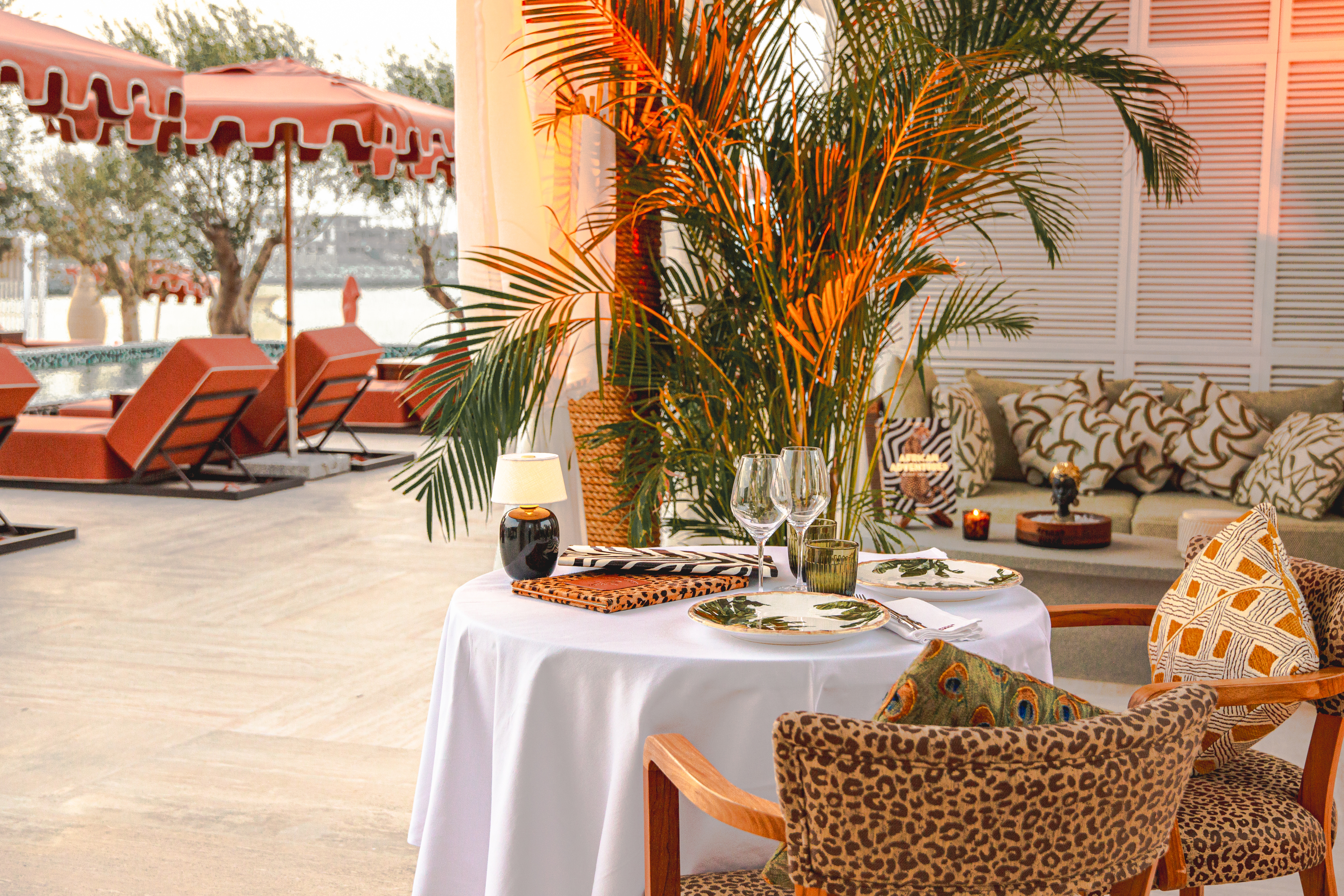 Restaurant et terrasse d'African Queen Dubai