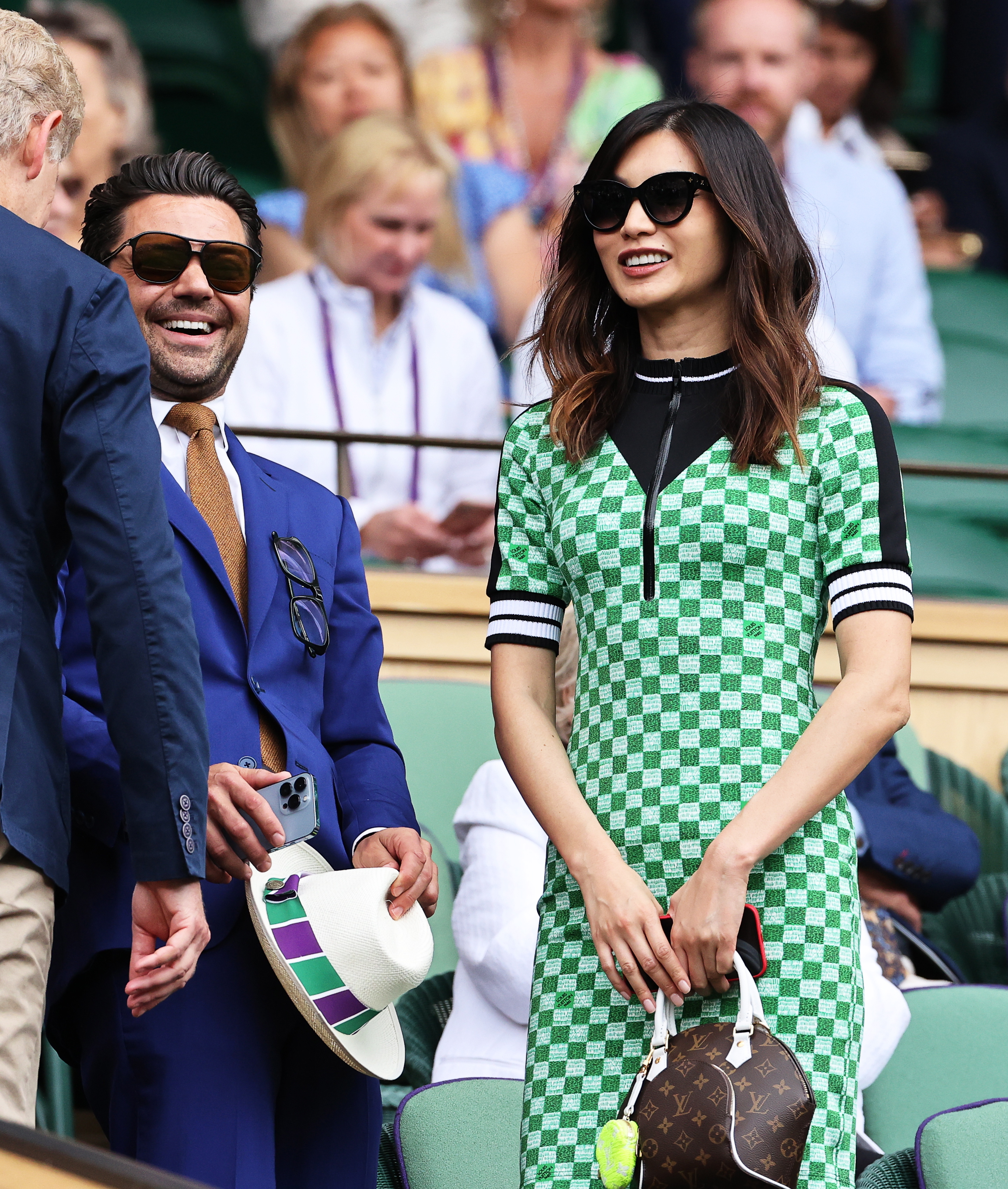 Gemma Chan wore Louis Vuitton Dress @ Wimbledon