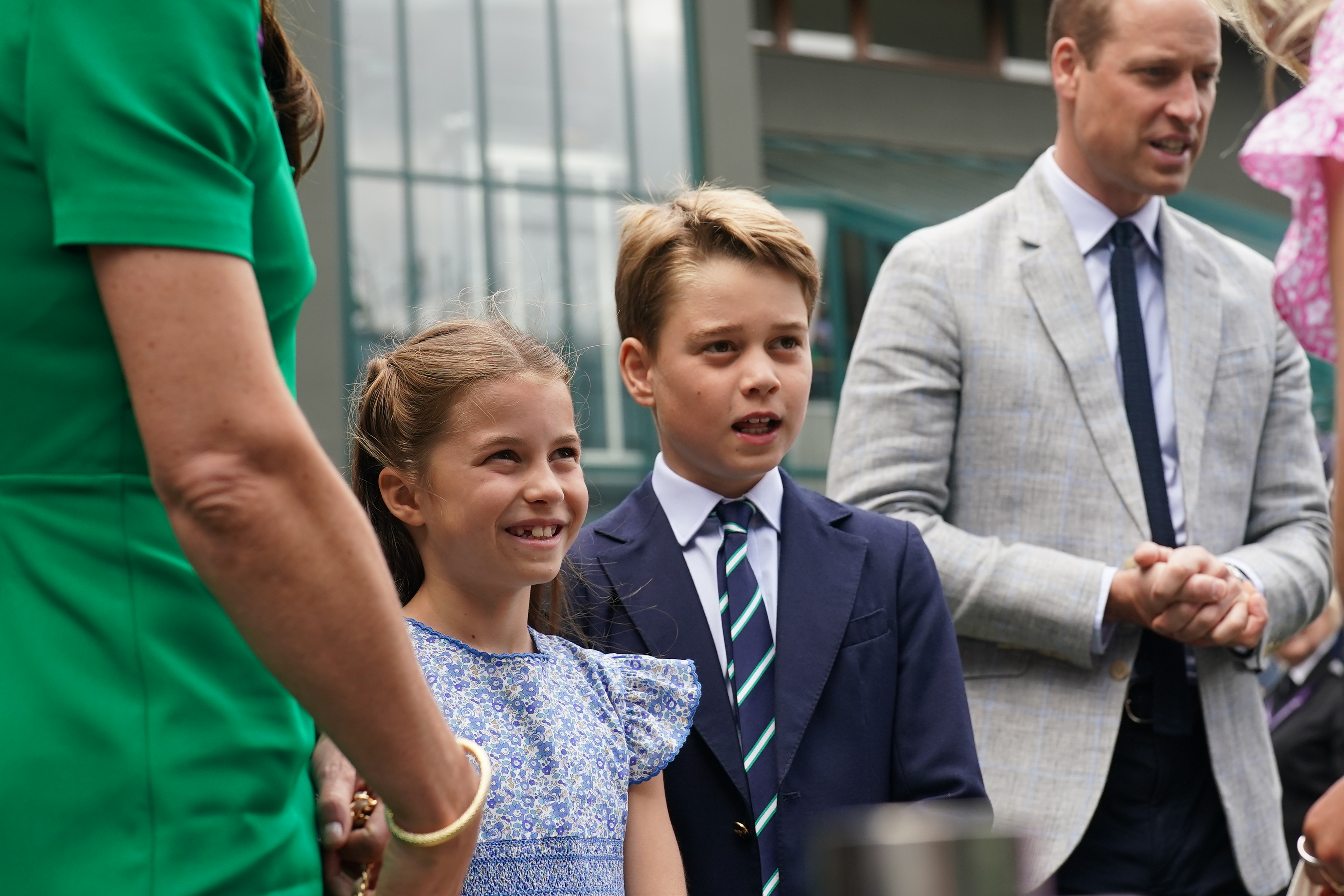 Prince George, Princess Charlotte join parents at Wimbledon men's