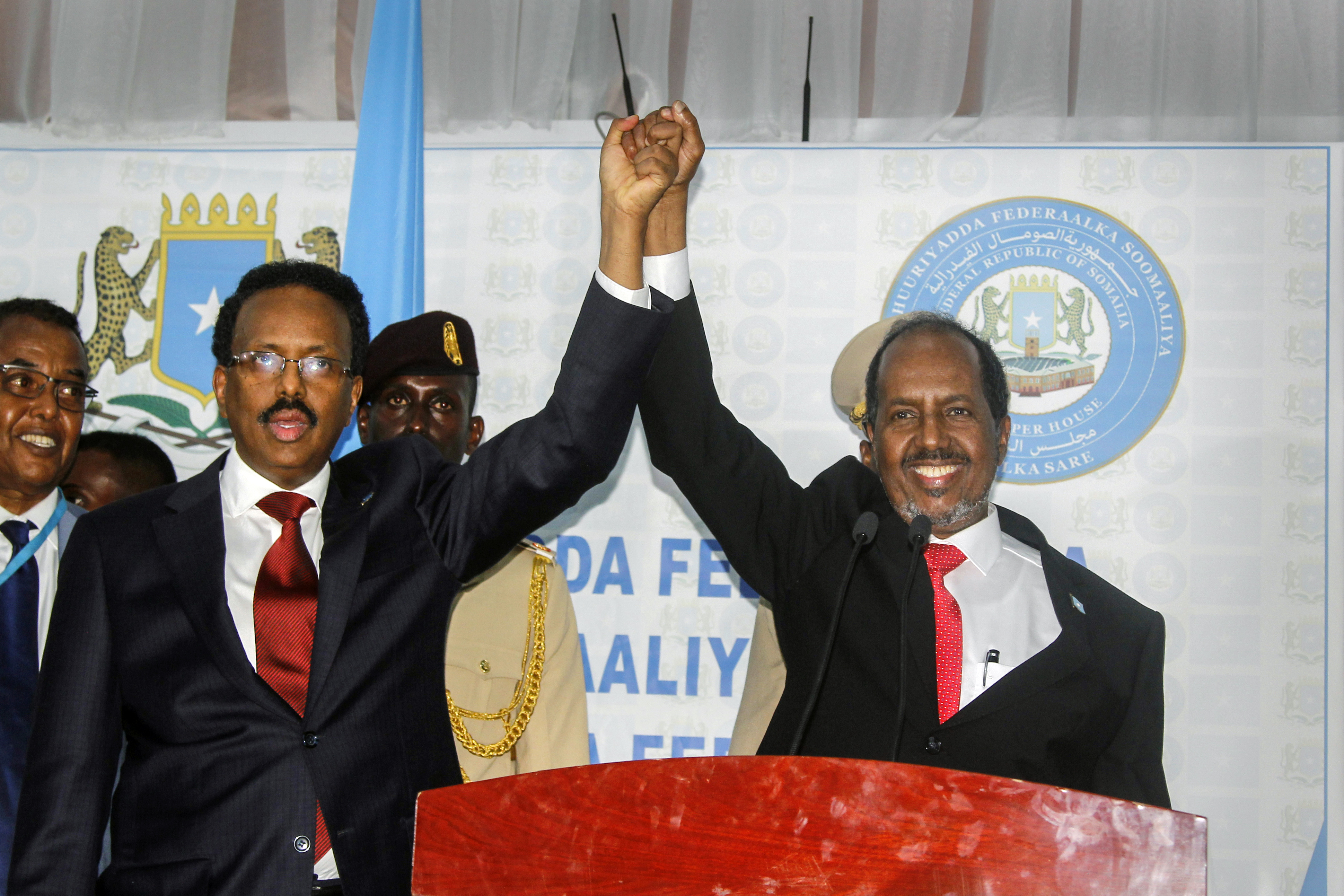 Sheikh Shakhbout bin Nahyan attends Somali president's inauguration