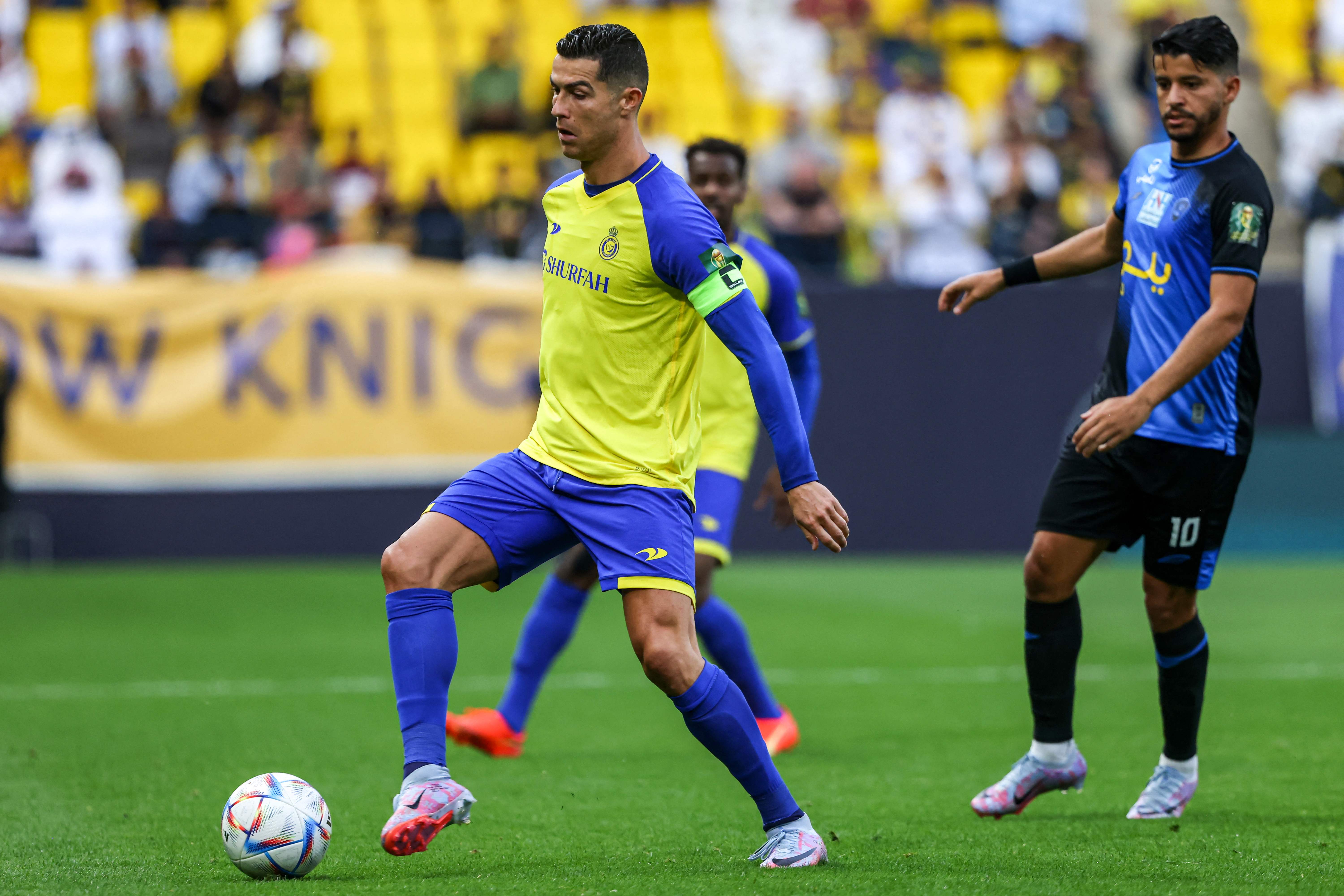 Cristiano Ronaldo brings up the half-century! Al-Nassr forward celebrates  landmark goal in otherwise forgetful display as his side cruise into King  Cup semi-finals: GOAL grades every performance from the Al-Nassr superstar  in