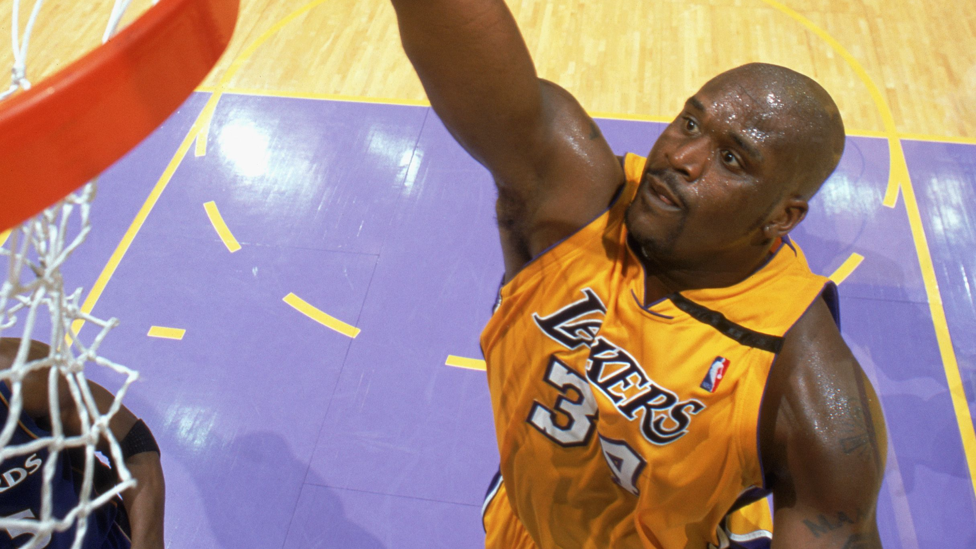 New Champion NBA Los Angeles Lakers Shaquille O'Neal Purple