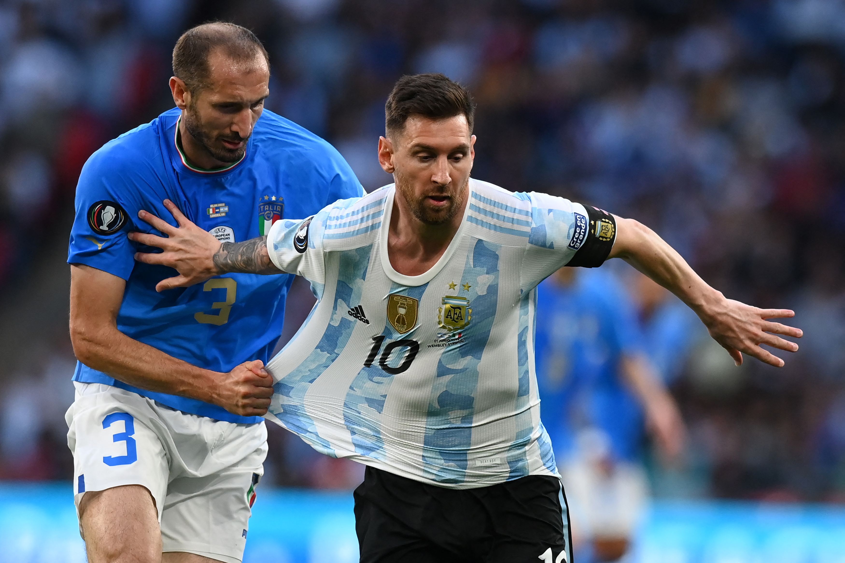 Lionel Messi Match Issued Adidas HEAT.RDY Shirt Argentina vs France 2022  FIFA World Cup Final