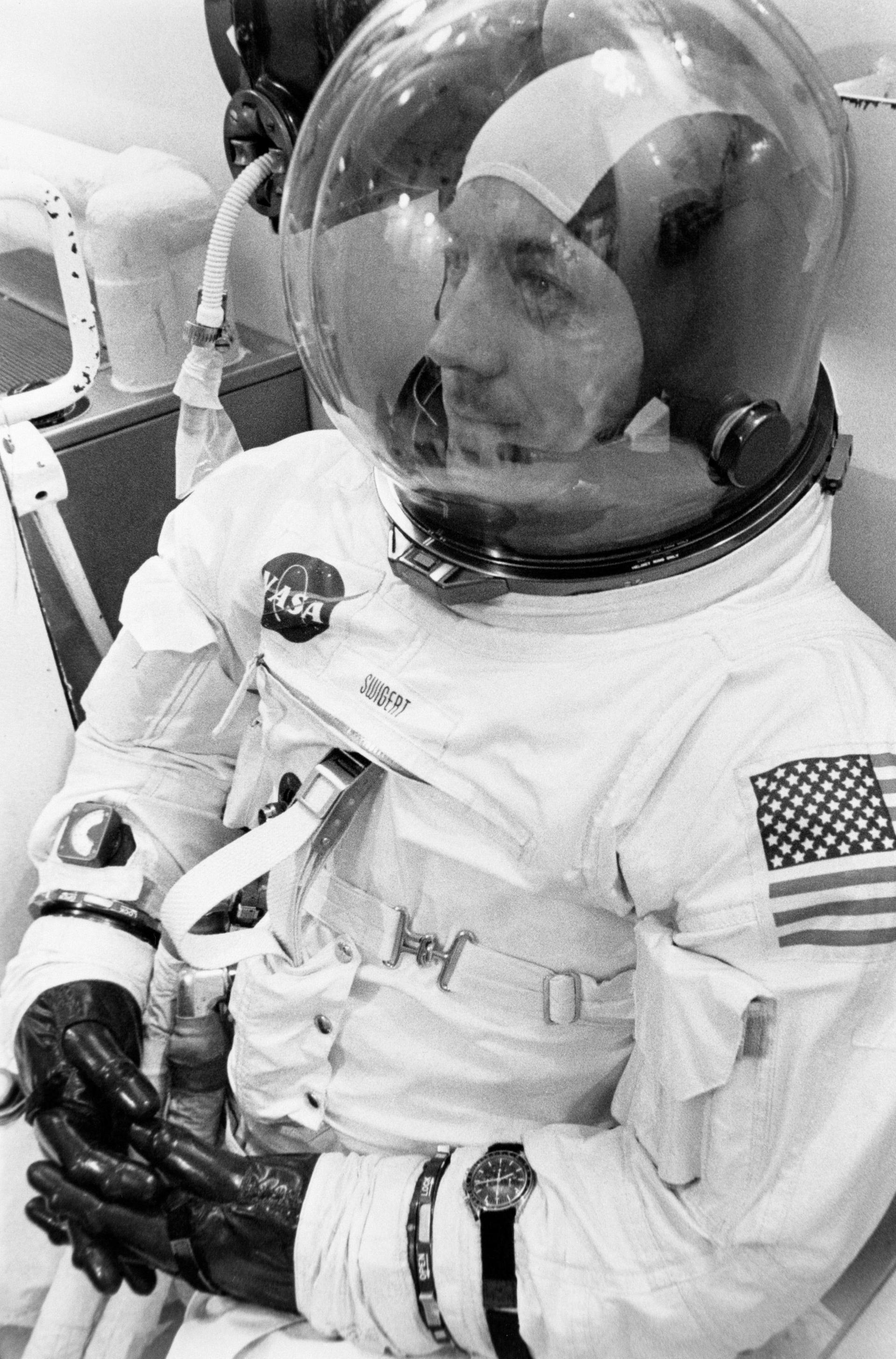 astronaut wearing jordans