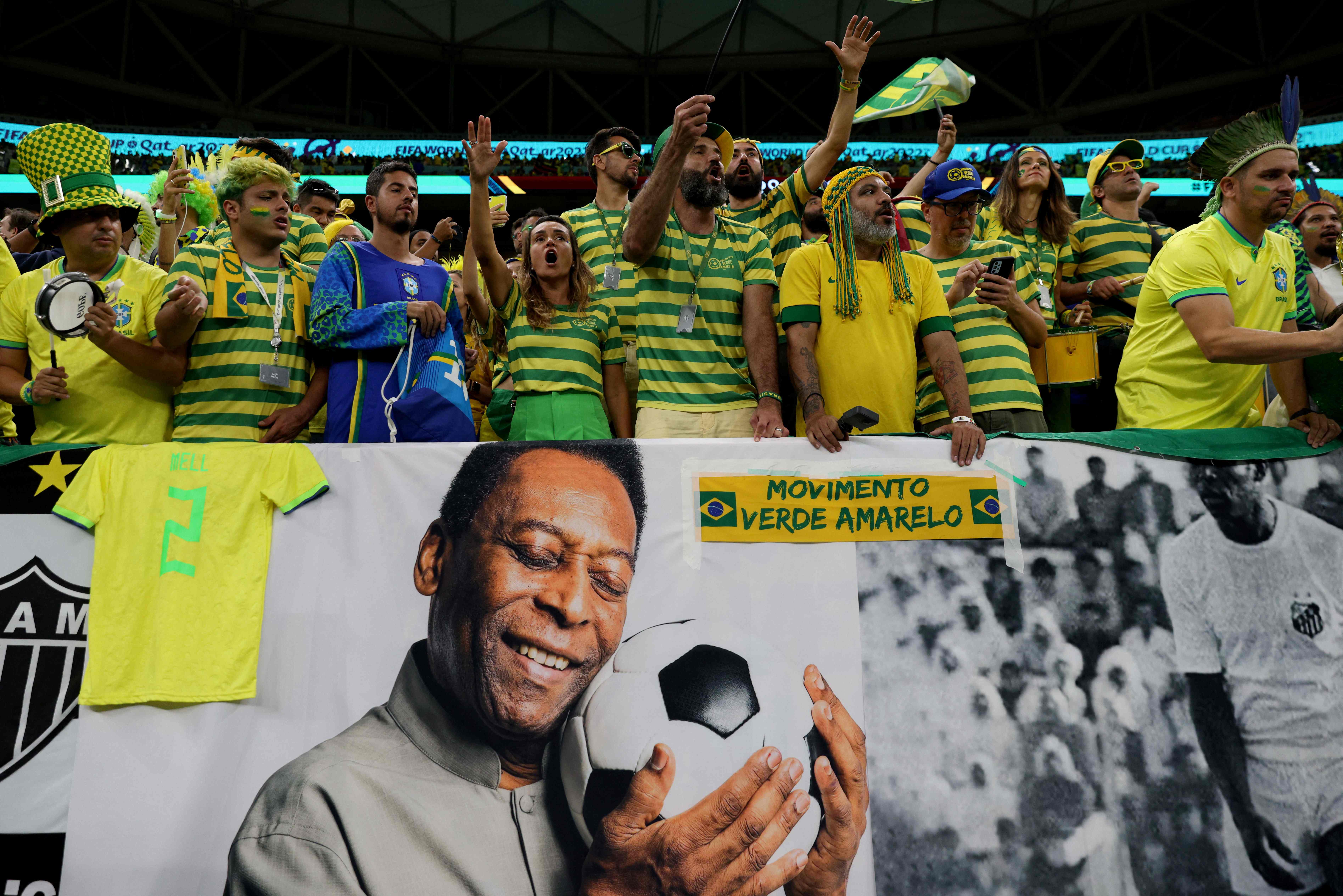 Image of Pelé shines bright for Brazilian fans at World Cup