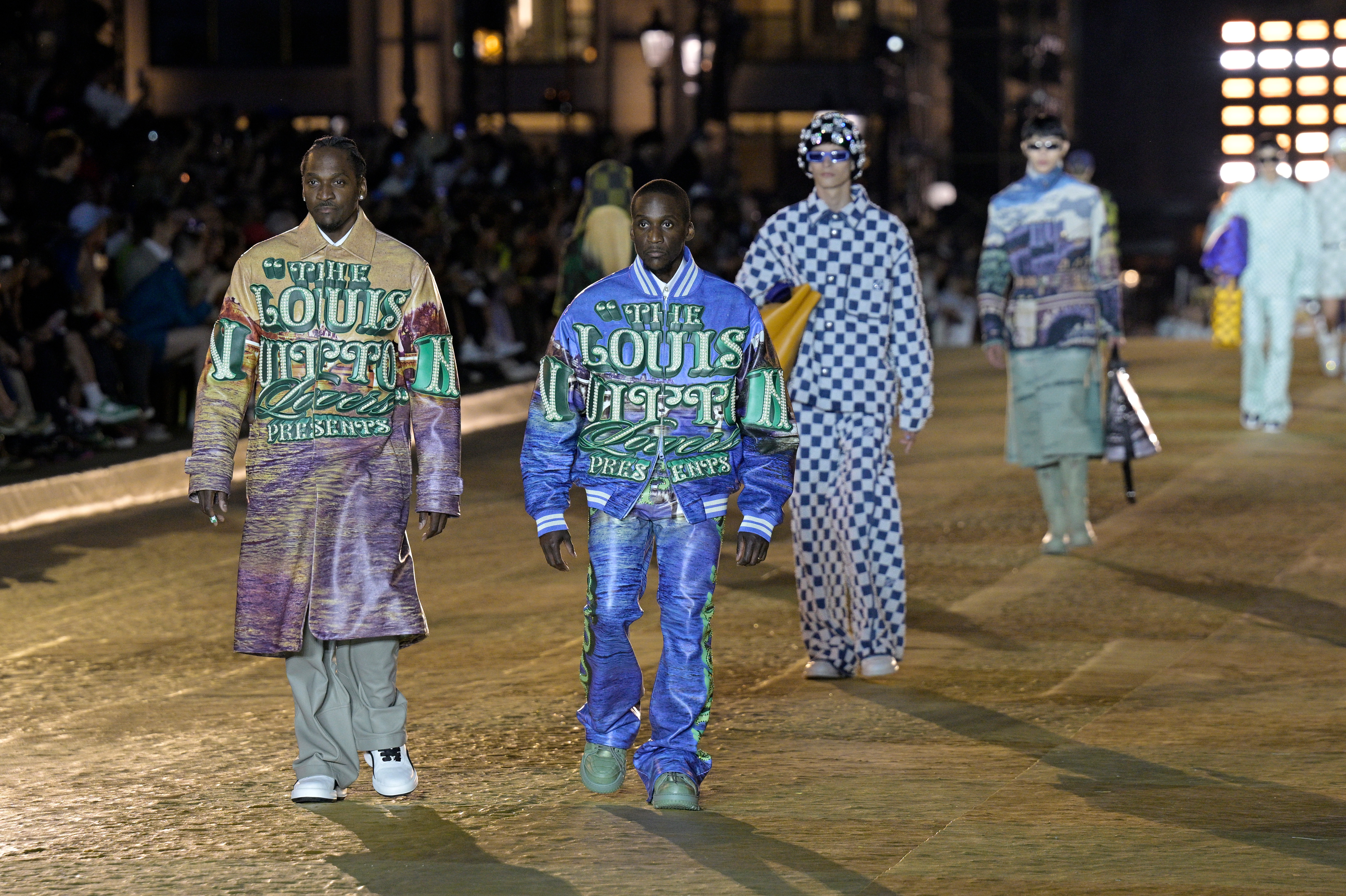 At Pharrell's Louis Vuitton Show, the Night Luxury Went Electric