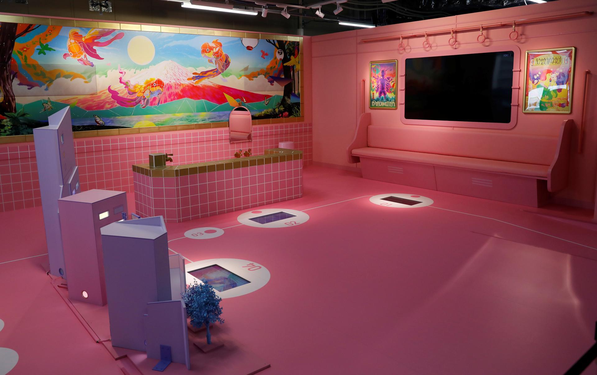 A recreation centre is pictured at the multi-function complex of the Tokyo 2020 Olympic and Paralympic Village.