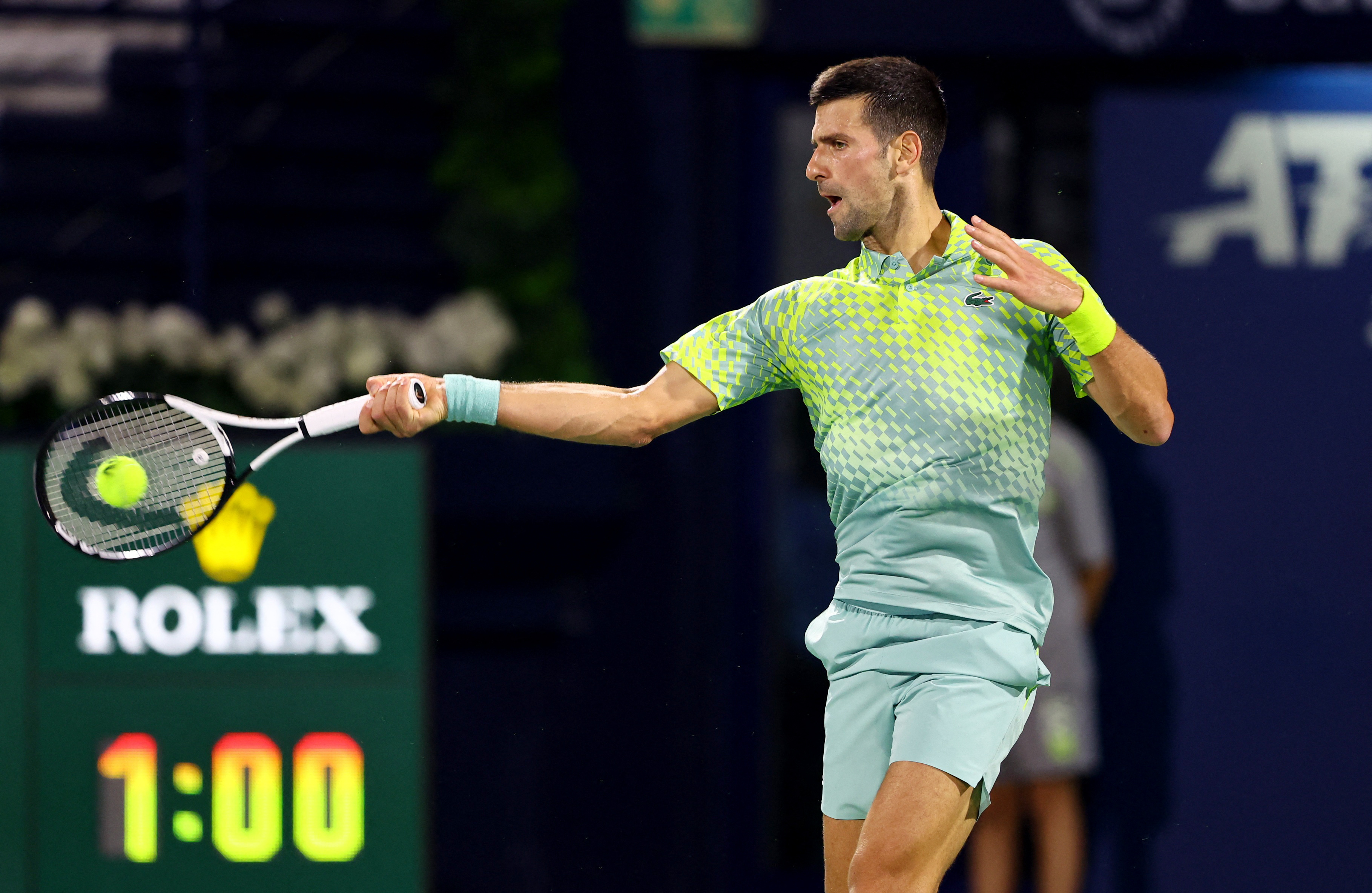 In preparation for the Dubai Duty Free Men's Open, tennis legend Photo  d'actualité - Getty Images