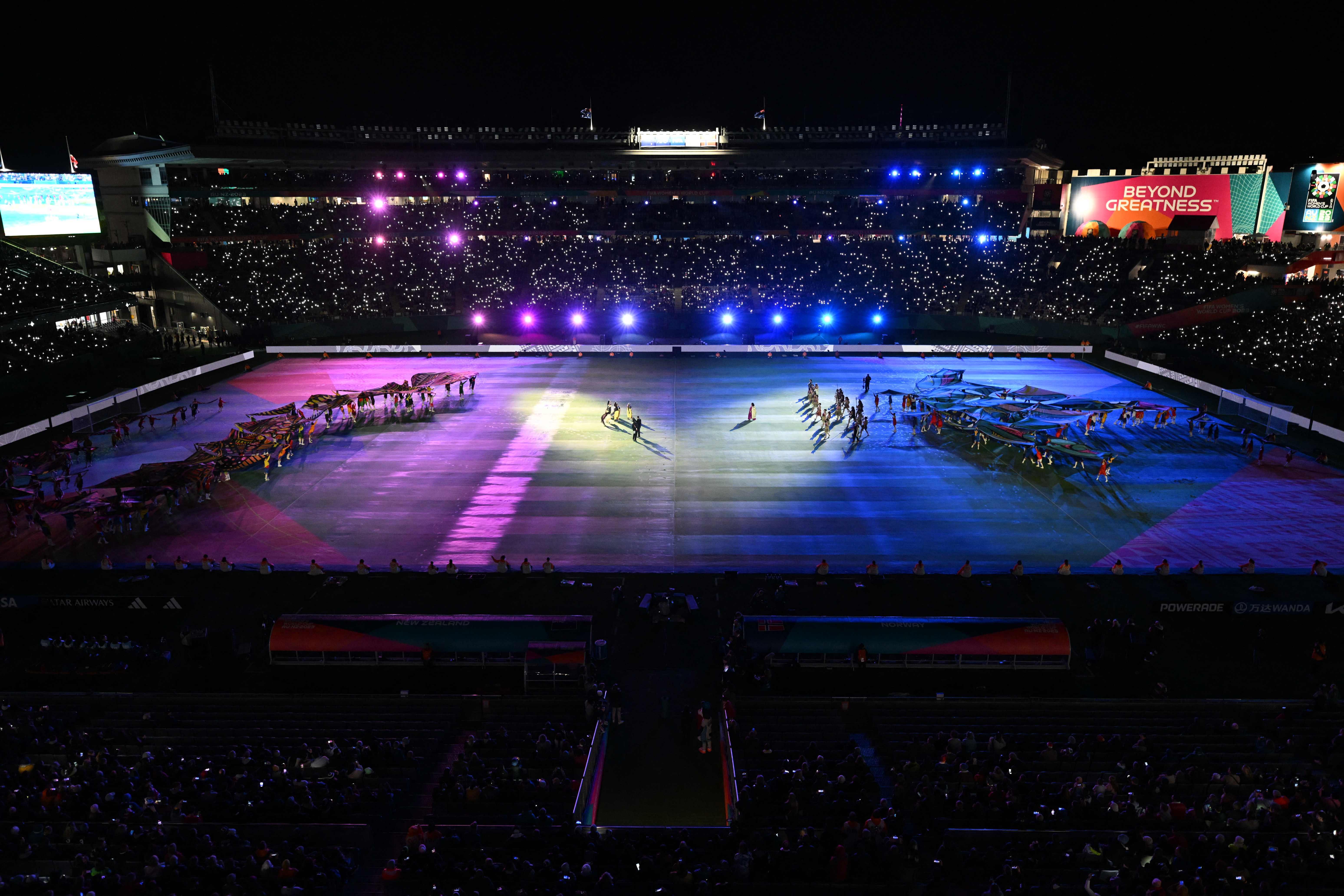 Women's World Cup hosts begin with wins and record crowds after shooting  rocks Auckland