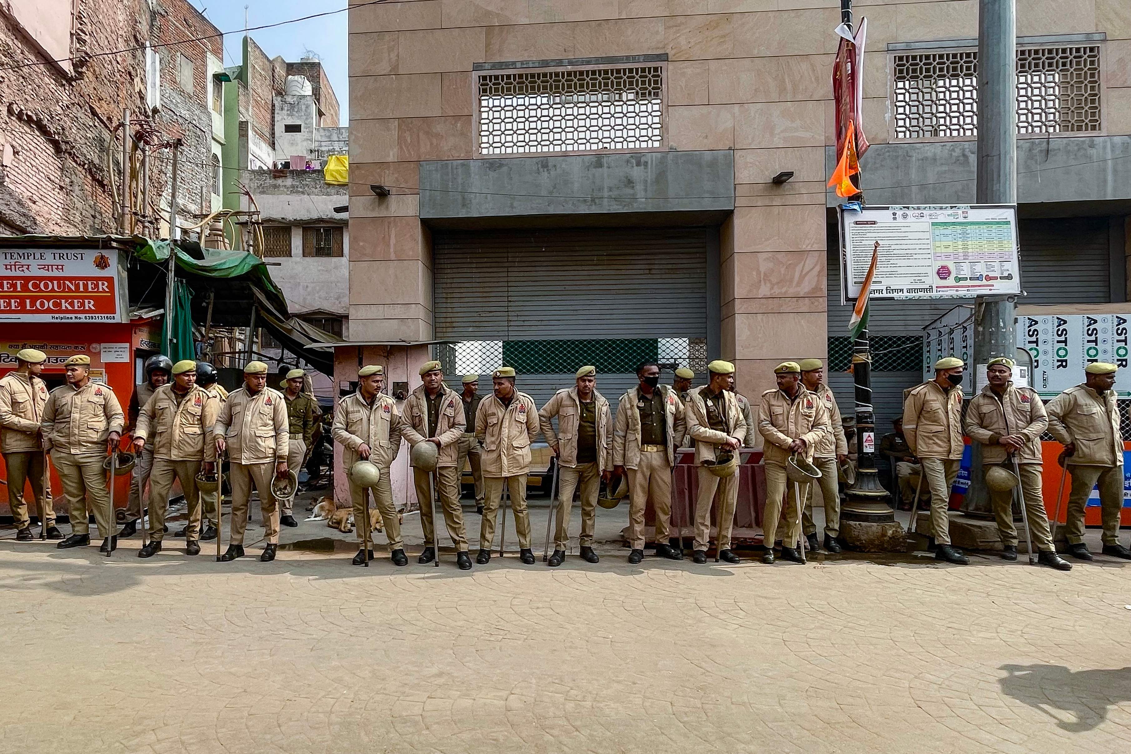 India's Gyanvapi Mosque: Riot police guard Muslims praying after cellar  opened to Hindus | The National