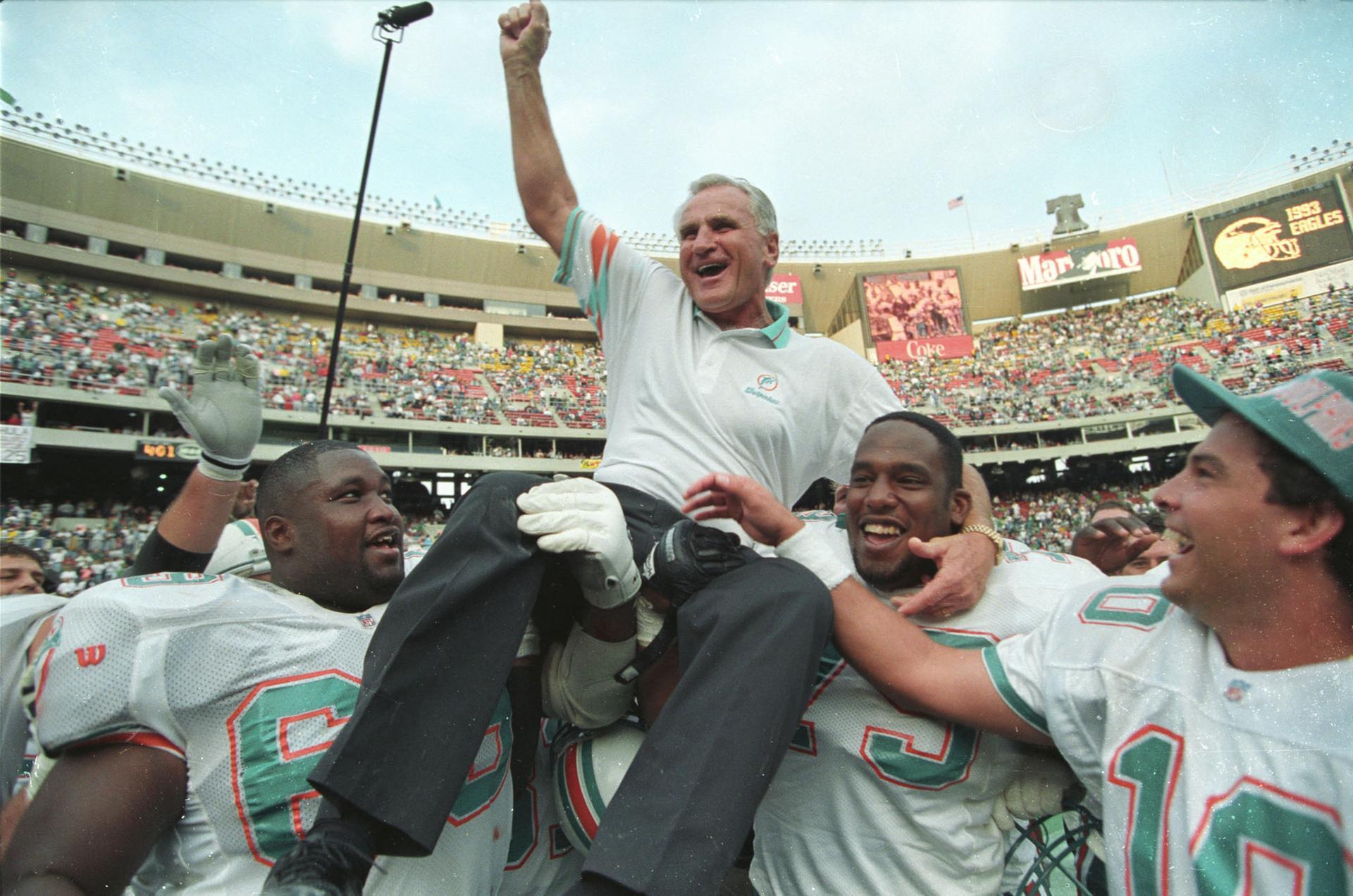 Legendary Don Shula, coach of undefeated 1972 Miami Dolphins, turns 85