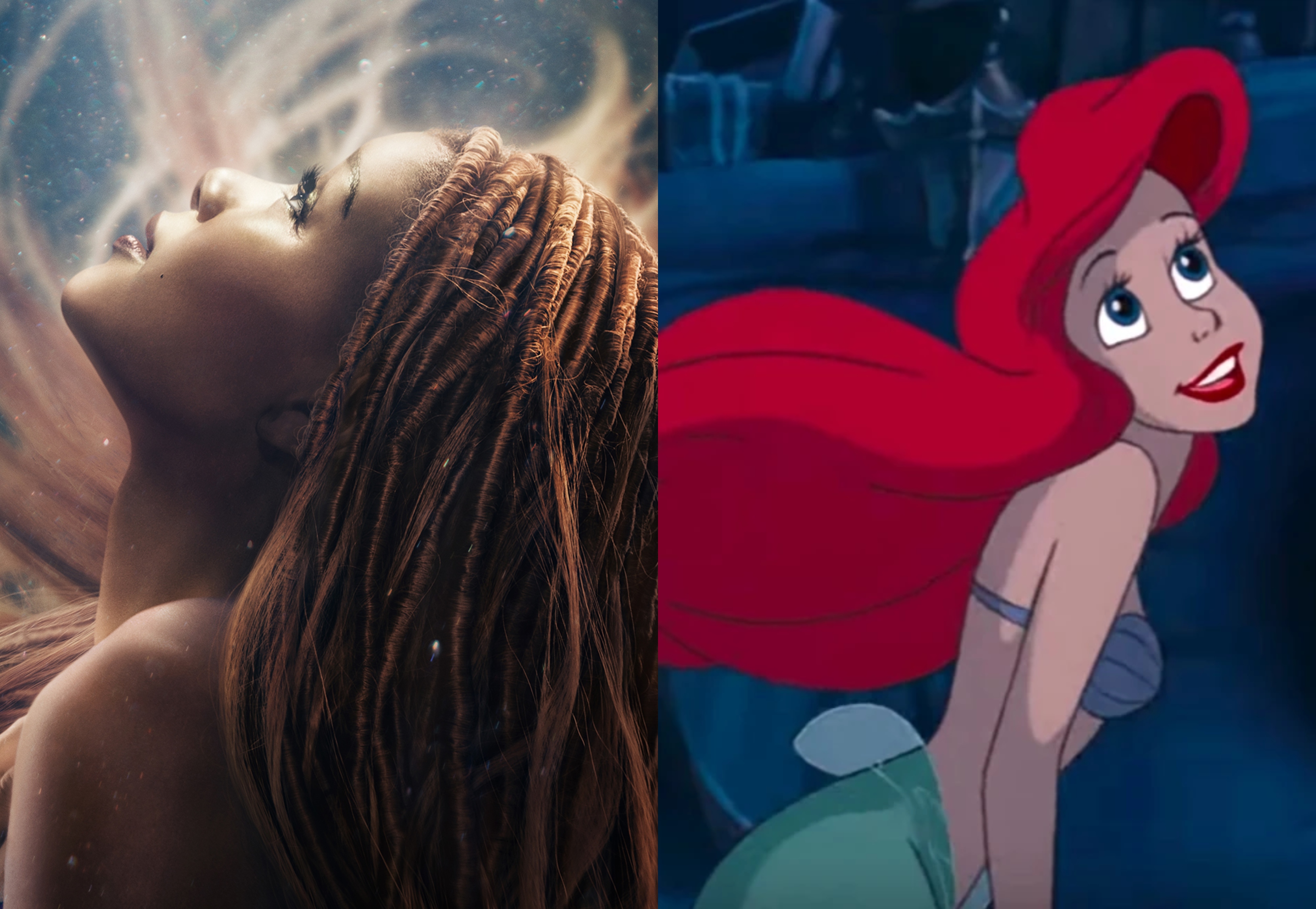 The Little Mermaid characters then and now — how do live-action