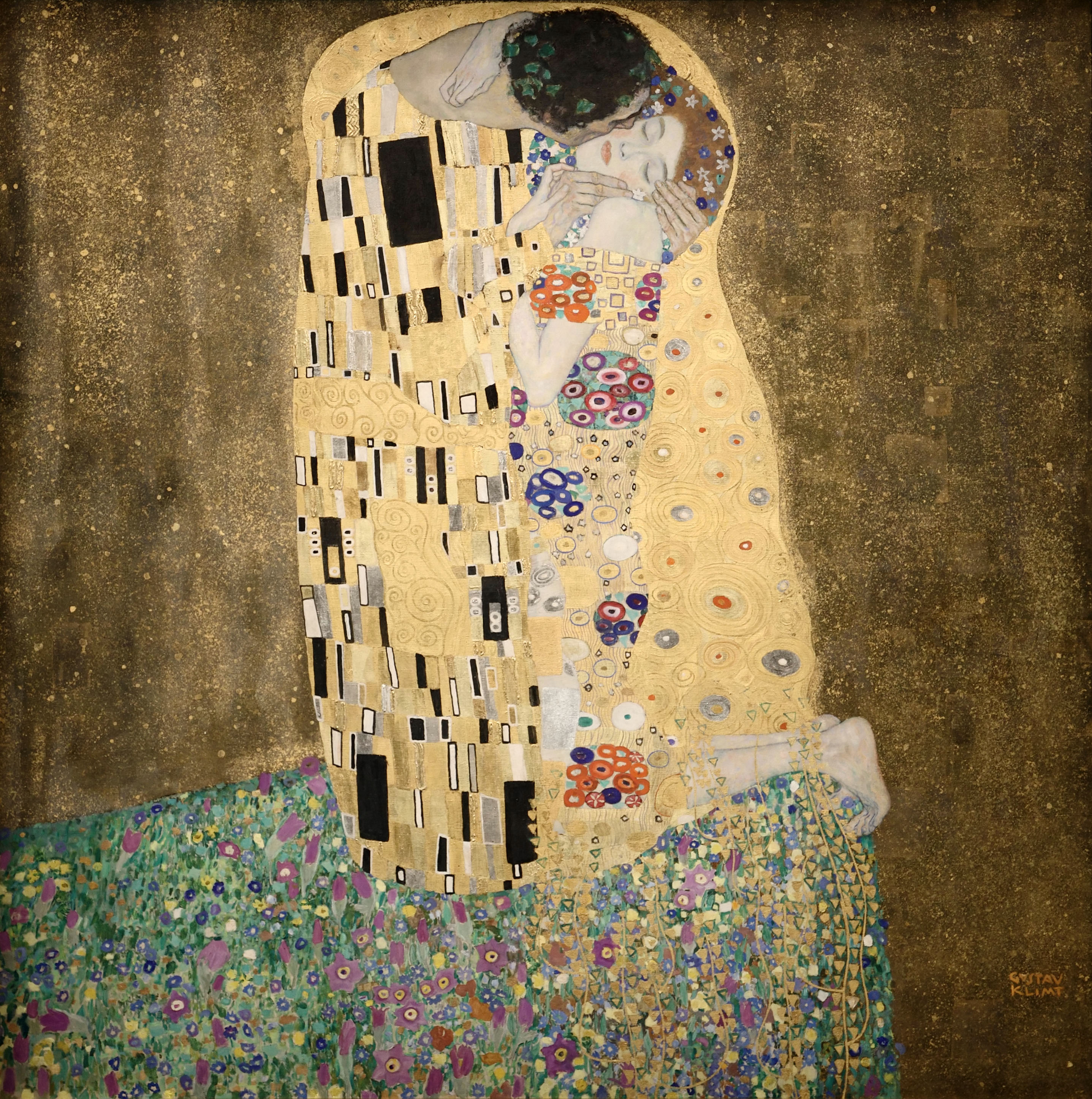 South Korean artist reimagines Klimt s The Kiss with Mena influences