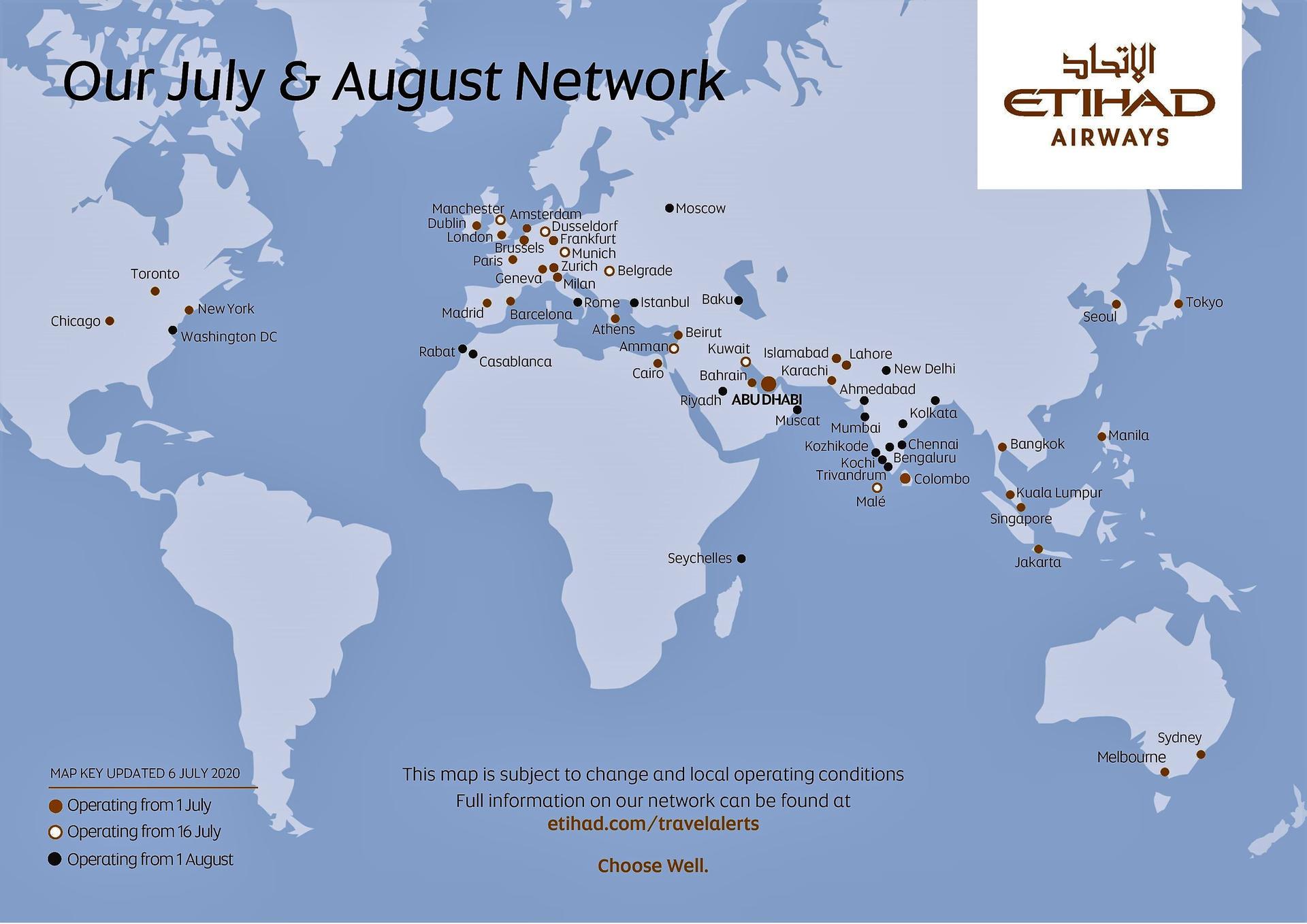 Etihad Reopens Flights To Dozens More Cities Including Mumbai Washington Dc And Riyadh