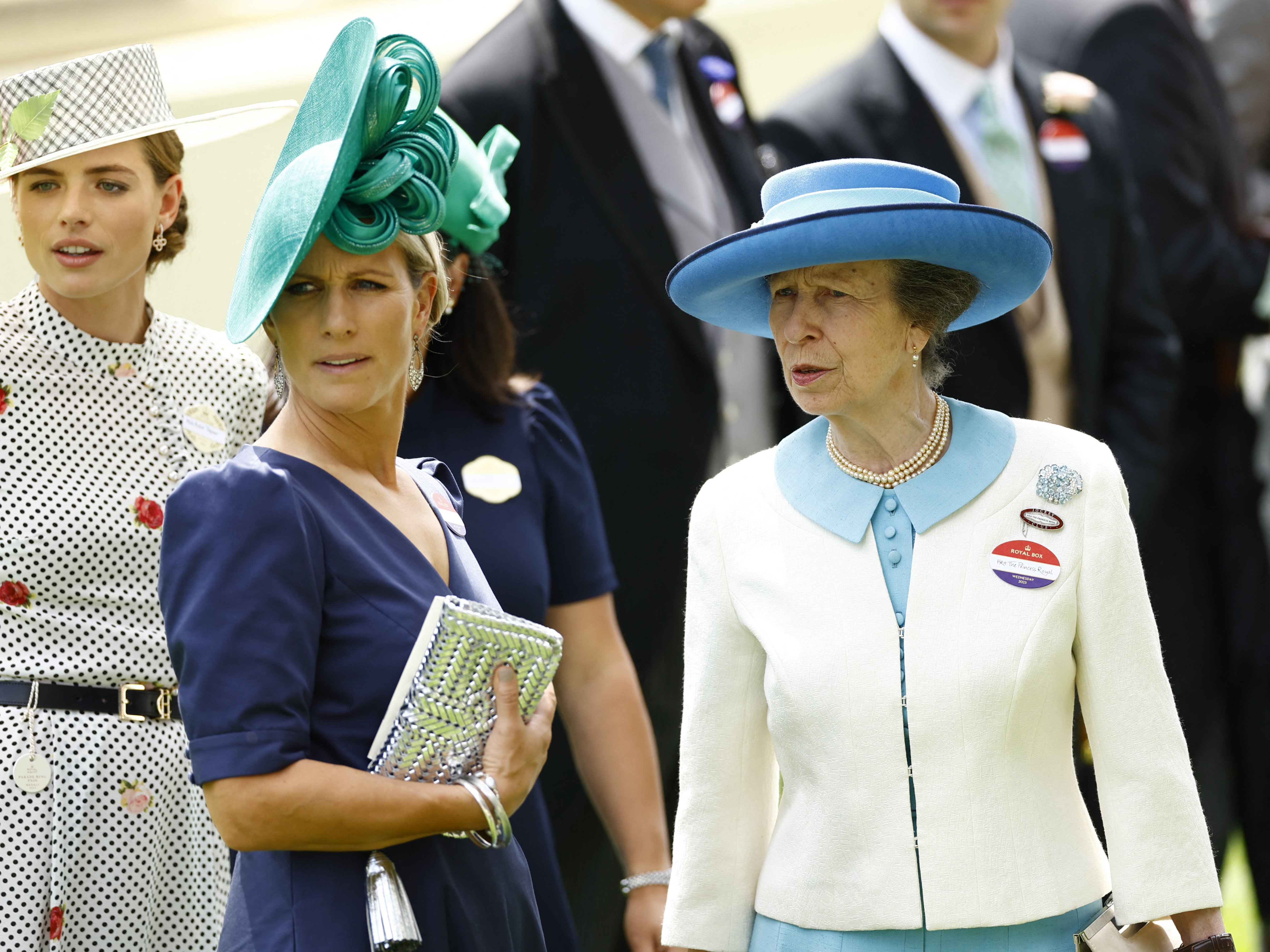 Princess Anne restyles red beret and other wardrobe staples as chic  racecourse attire