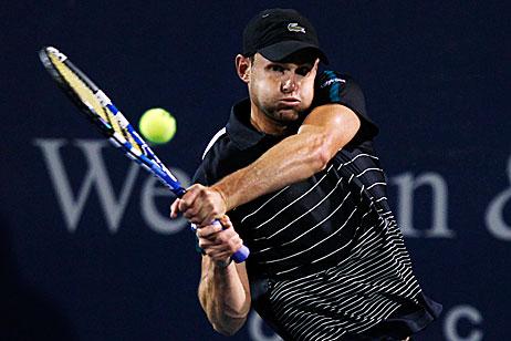 Andy Roddick lost his composure and the match against the German player Philipp Kohlschreiber in Cincinnati.
