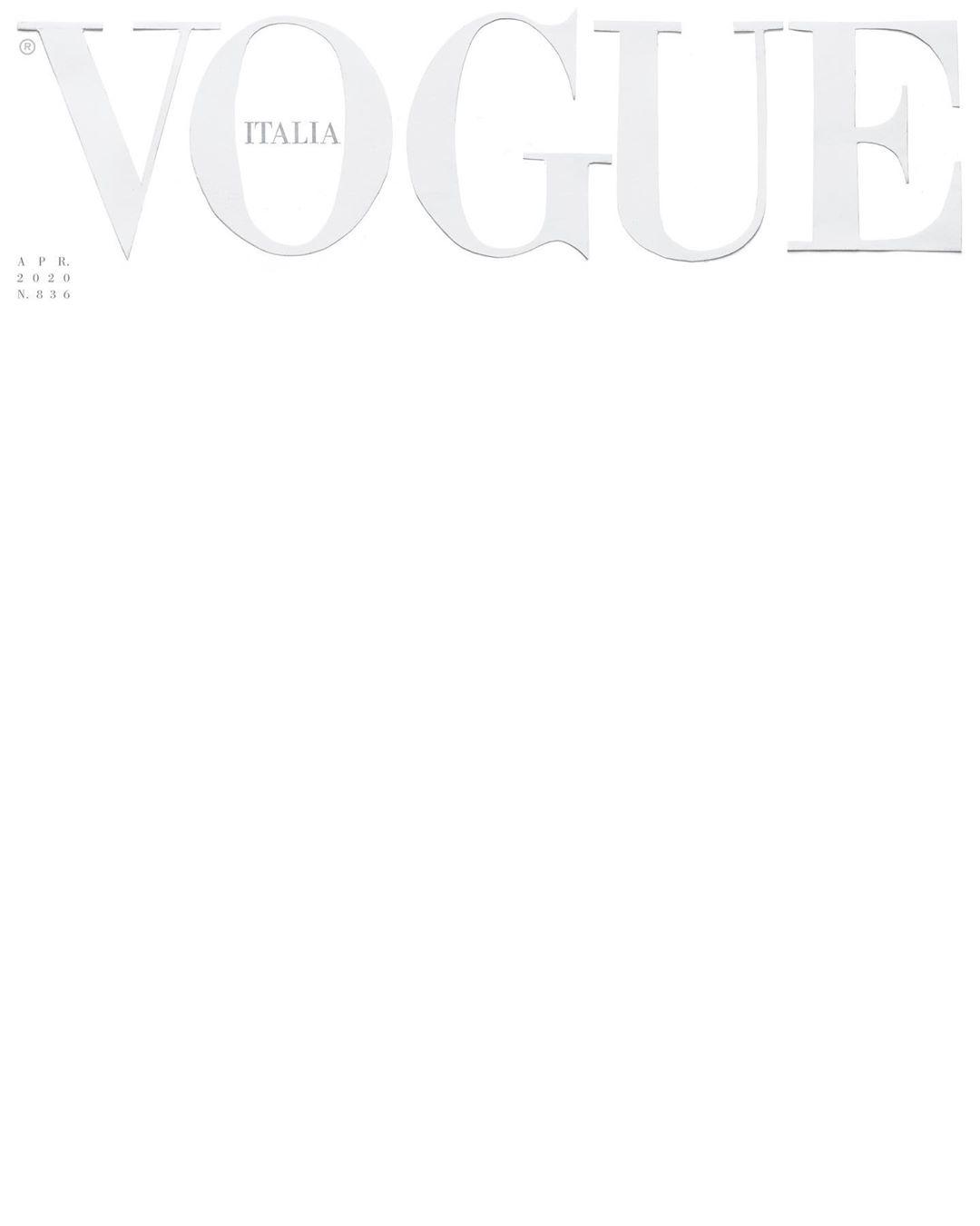 A message of strength and hope': 'Vogue Italia' publishes blank
