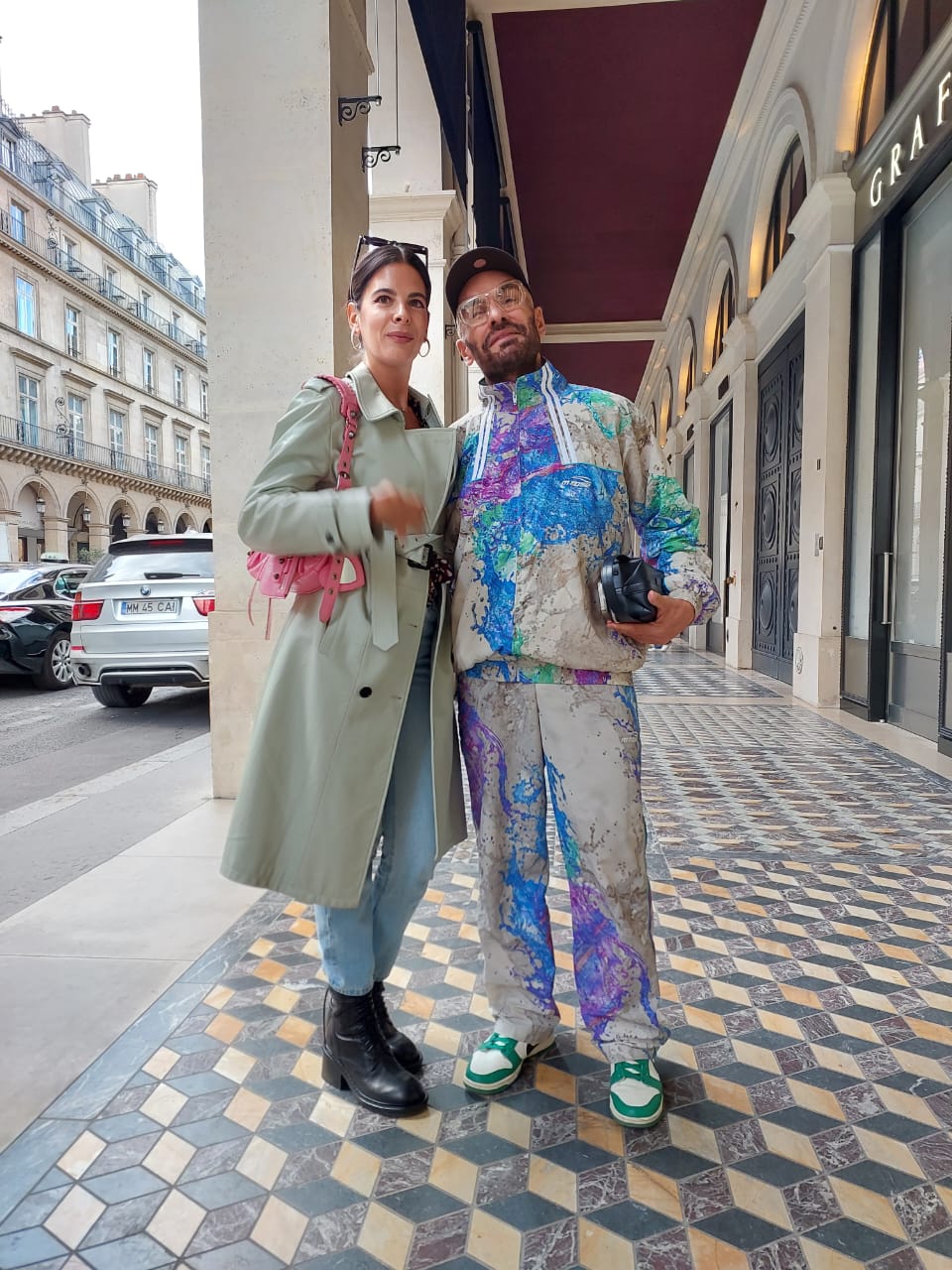 Victoria Beckham looks chic in Paris while David is mobbed by fans at his  pop-up store in the city