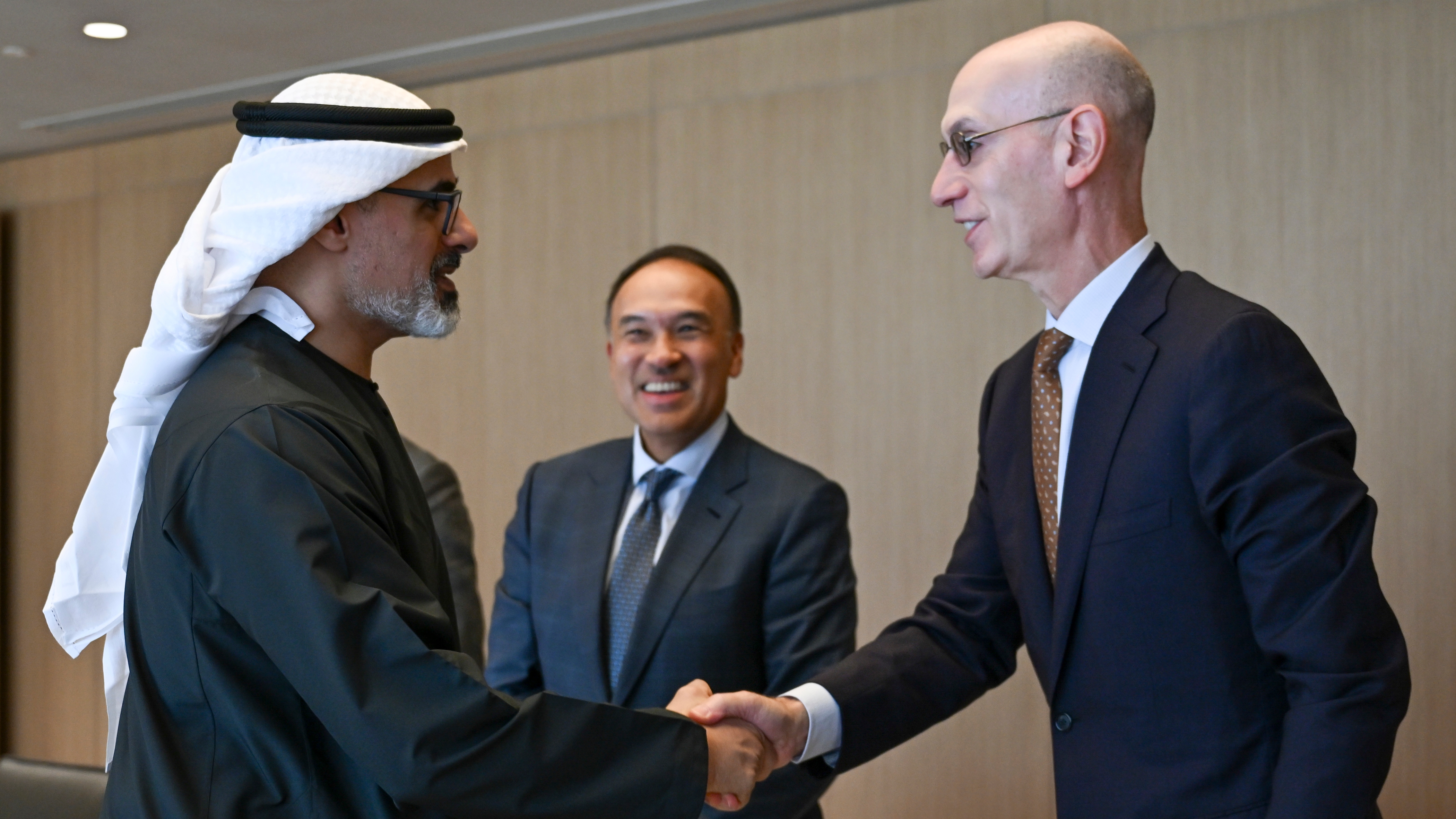 NBA Commissioner Adam Silver and Abu Dhabi partnership event