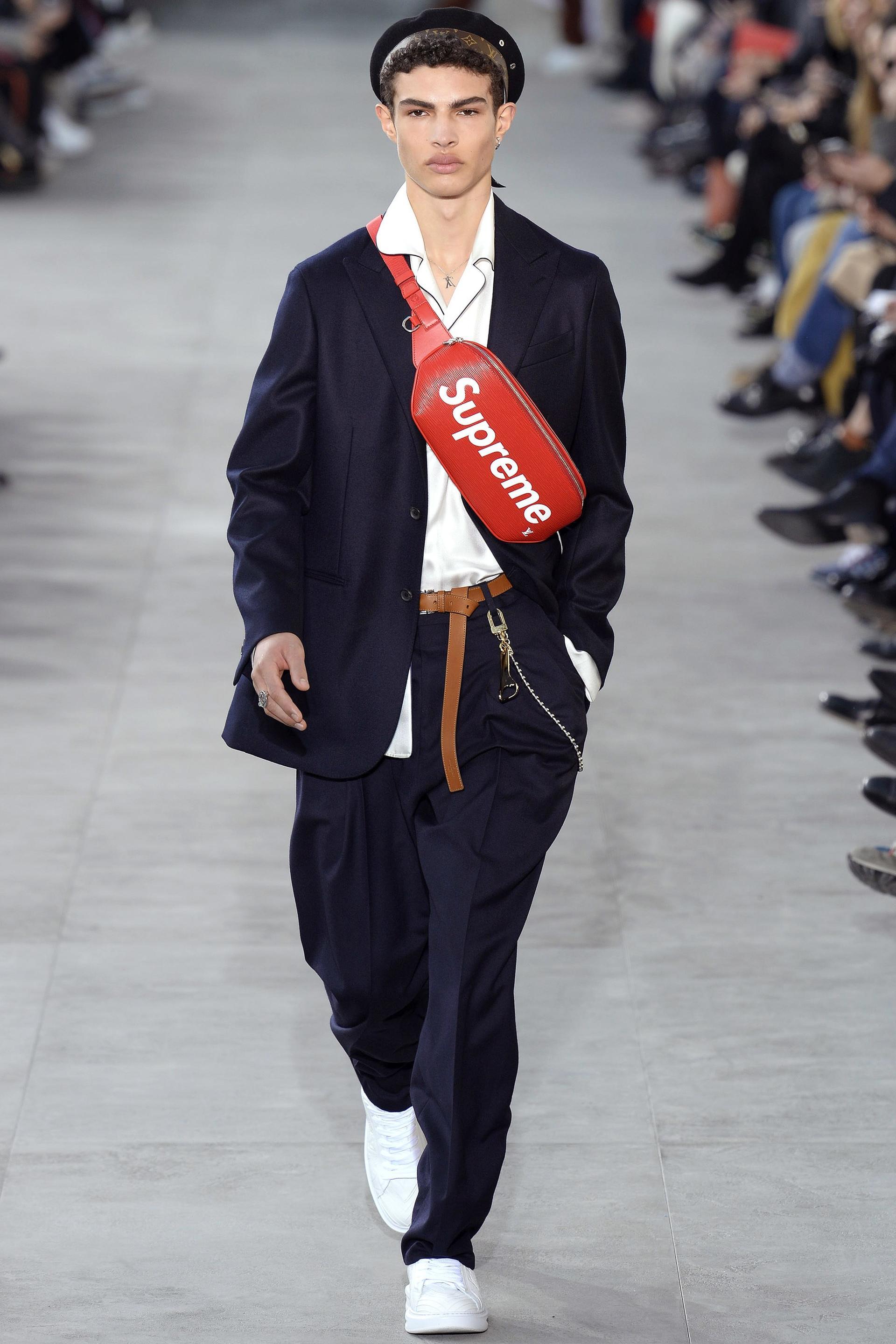 Chiara Ferragni wearing Hot Supreme X Louis Vuitton Hooded