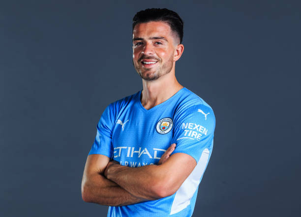 Maillot Domicile Manchester City 2021/22 Jack Grealish - Taille L - Original PUMA - Occasion