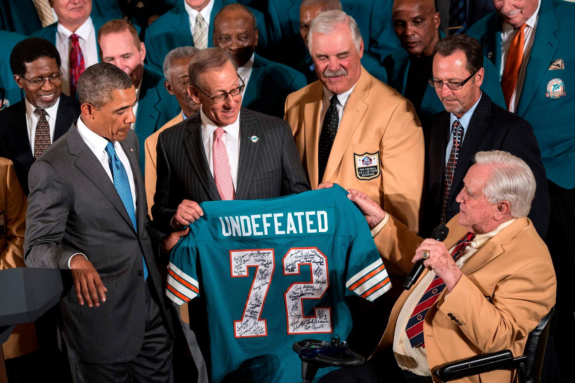 Legendary Don Shula, coach of undefeated 1972 Miami Dolphins, turns 85