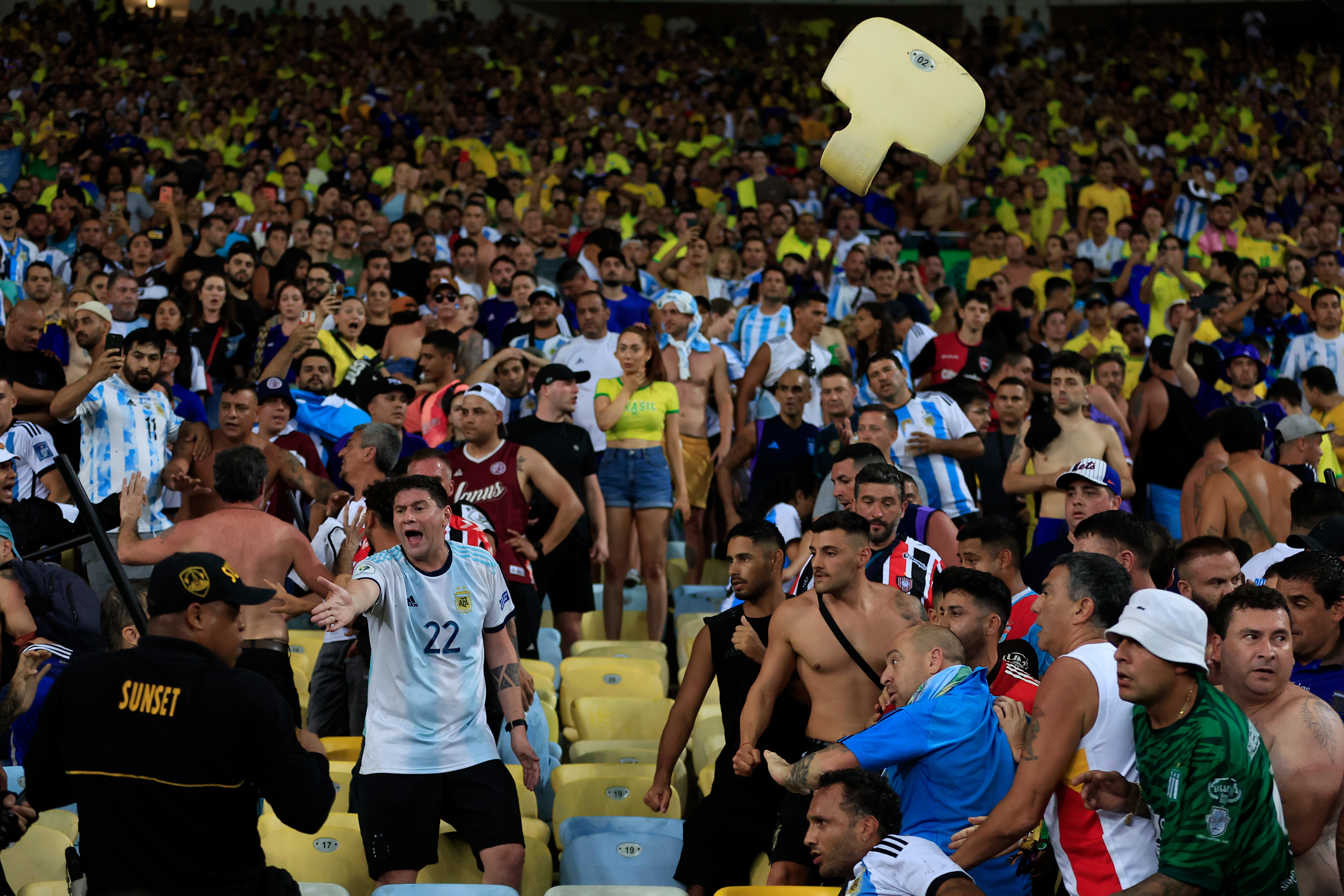 Messi walks off in protest, Brazil vs Argentina delayed as fans