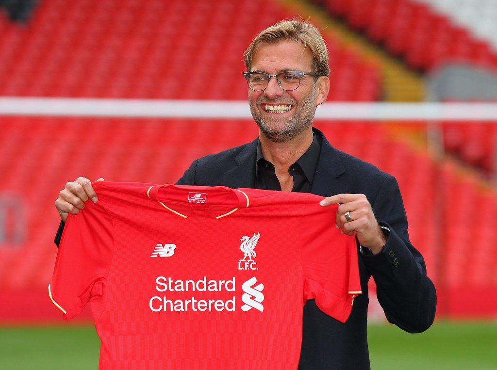 New Liverpool manager Jurgen Klopp introduced at Anfield – in