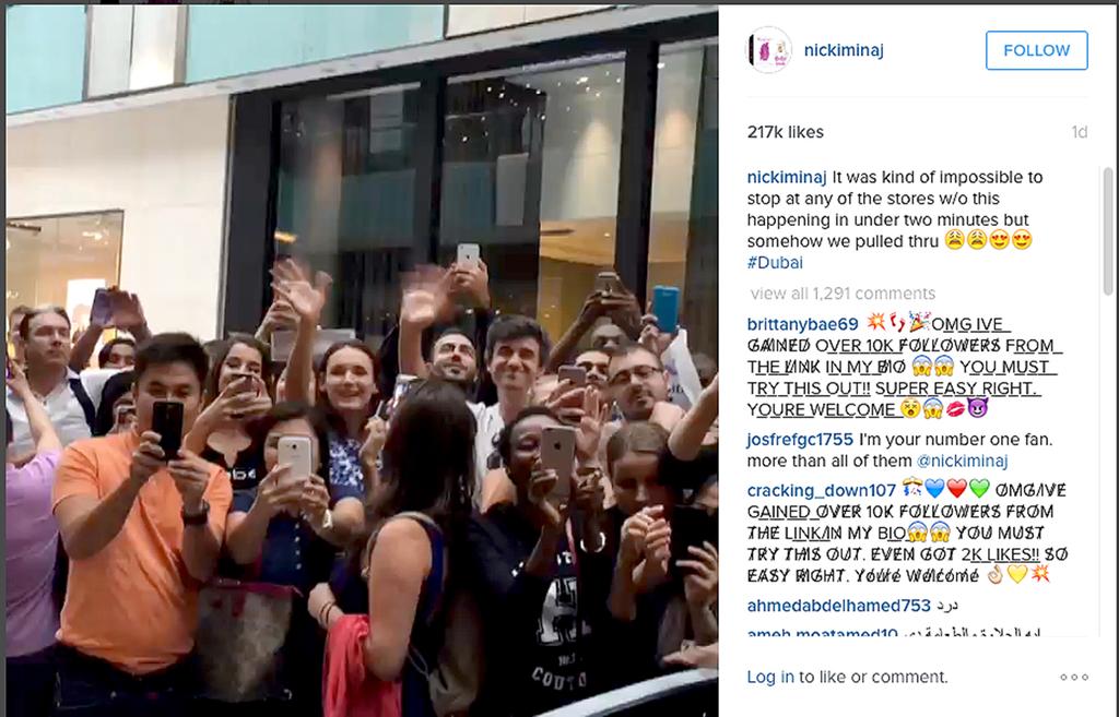 Nicki Minaj brings Dubai Mall to a standstill | The National