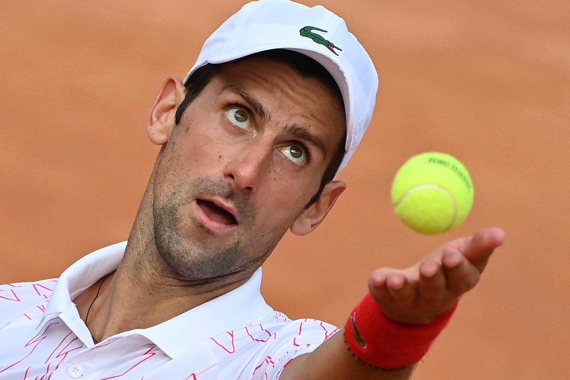Novak Djokovic engaged in furious row with umpire in Italian Open loss