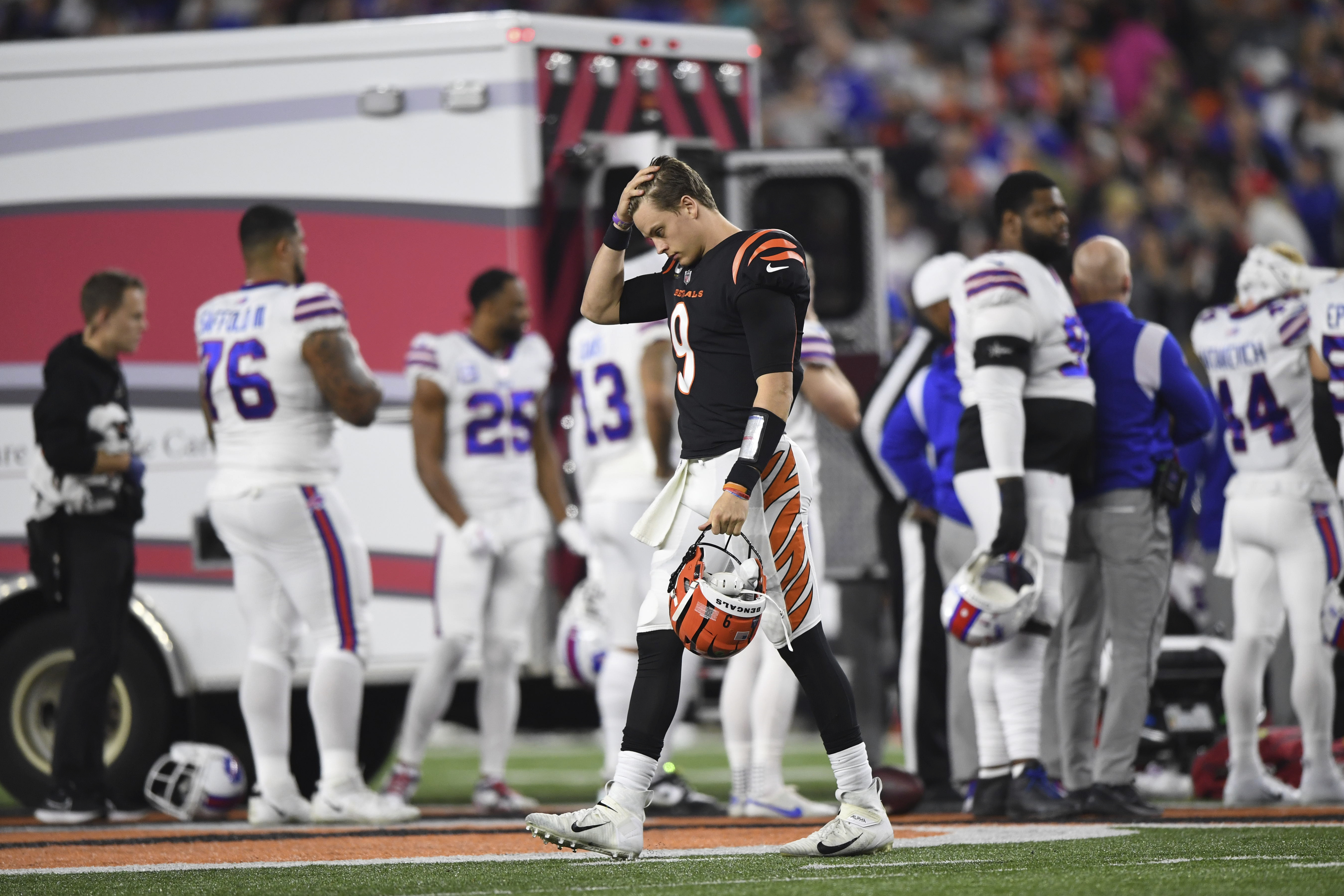 Bengals QB Joe Burrow Discusses Possible Resumption of Suspended 'MNF' Game  vs. Bills - Sports Illustrated