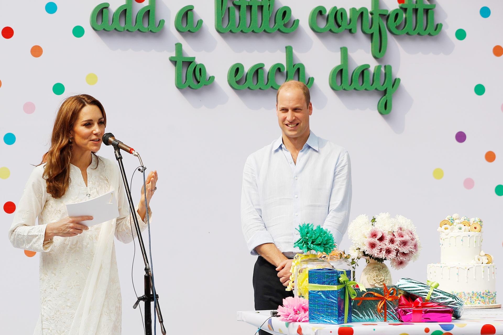 Prince William, Duke of Cambridge and Catherine, Duchess of Cambridge visit SOS Children's village during their royal tour of Pakistan on October 17, 2019 in Lahore, Pakistan. Getty Images