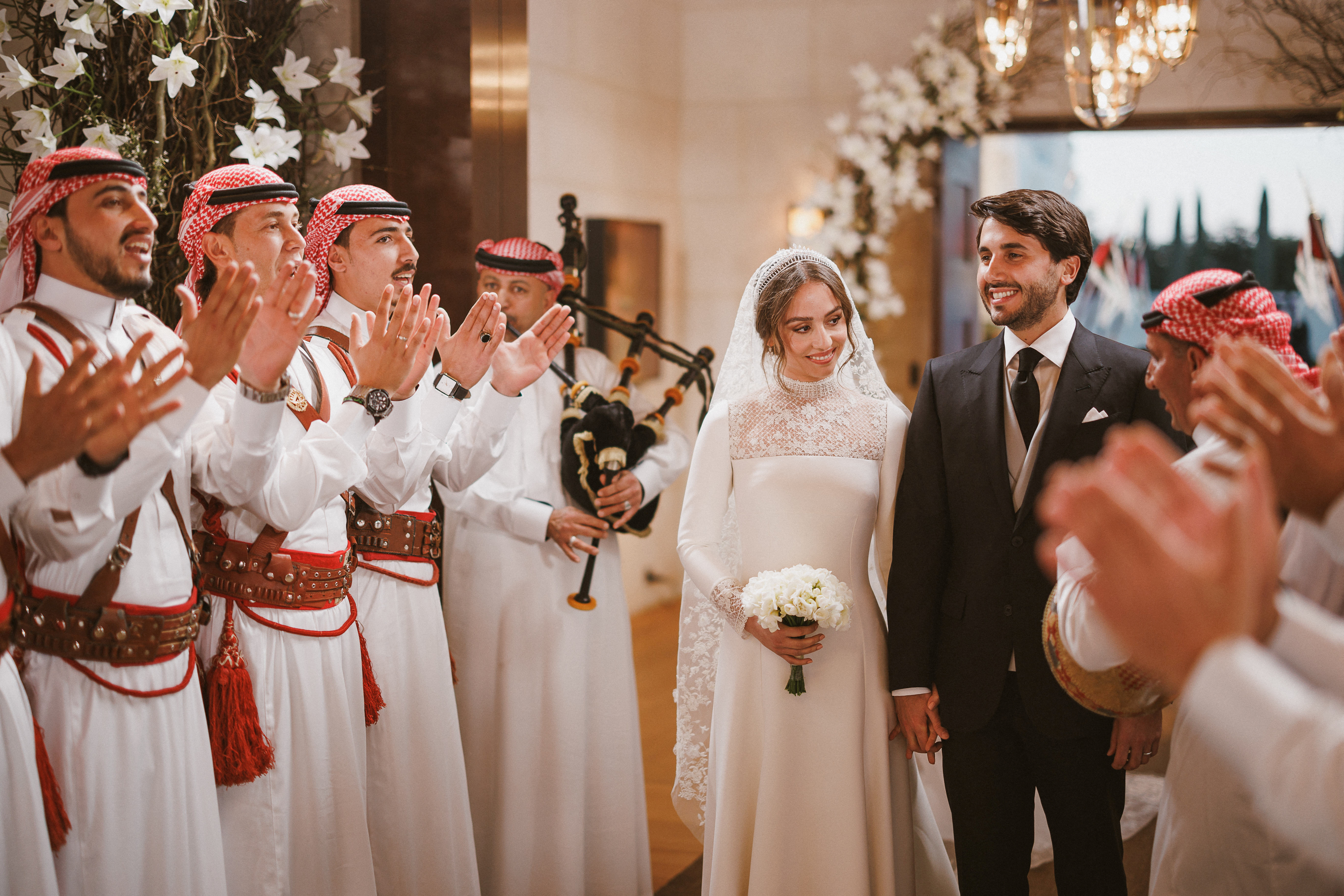 Princess Iman of Jordan Is Married! All About Her Bridal Style, Tiara