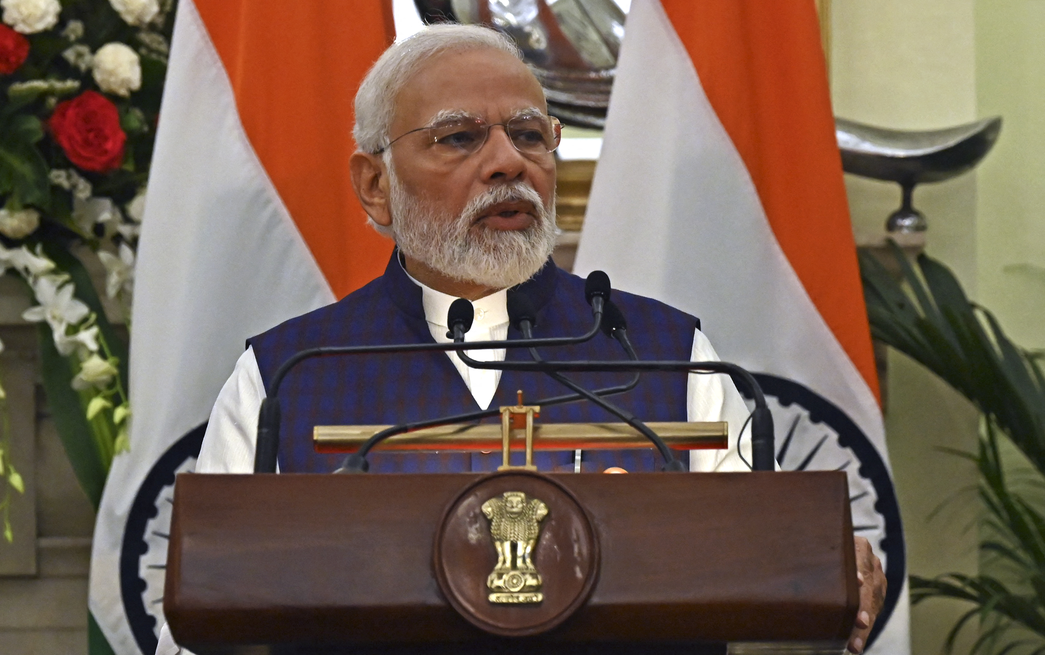 India's Prime Minister Narendra Modi uses Twitter regularly, with several posts per day, and has the ninth most-followed account. AFP