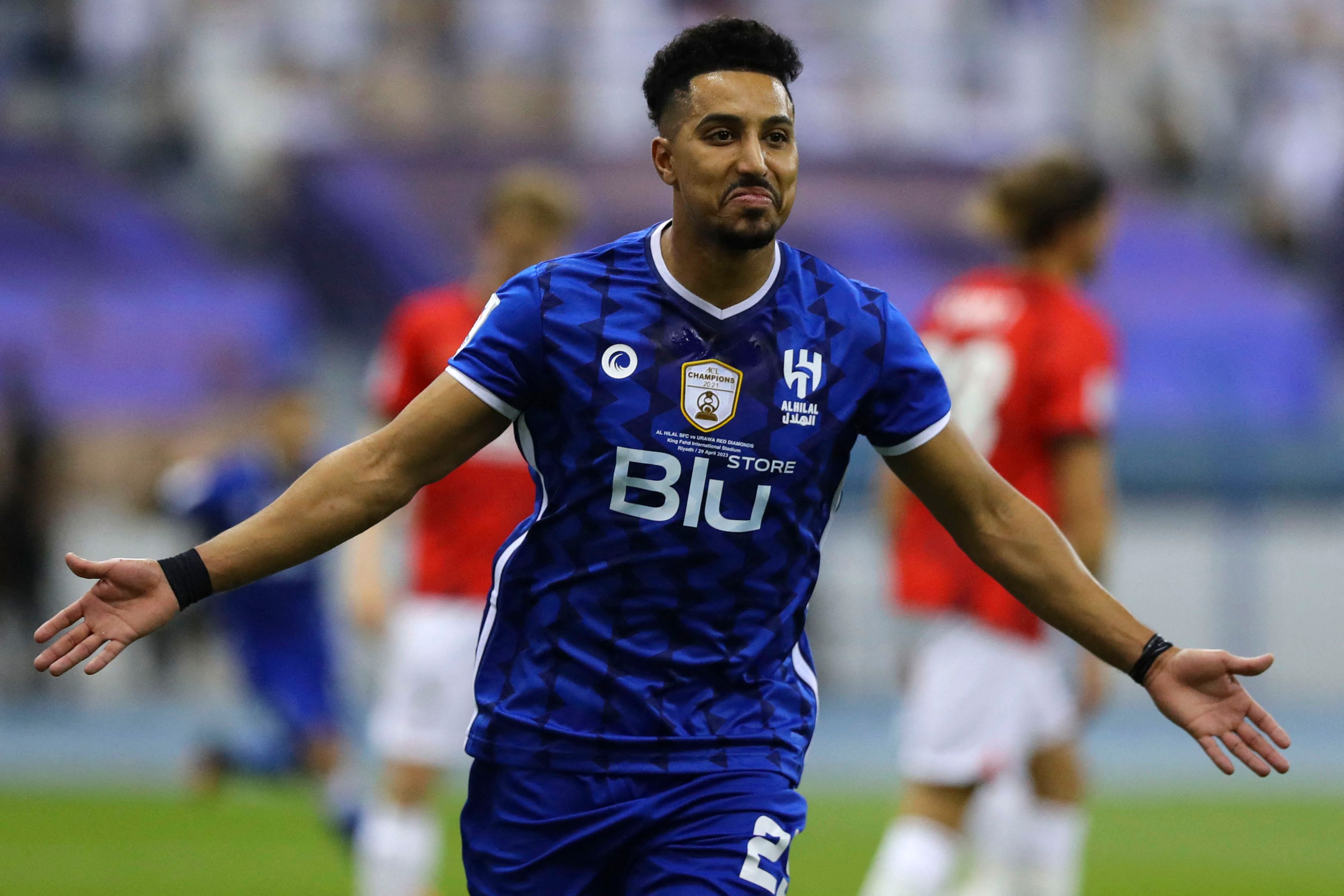 Players of Saudi Arabia's Al Hilal react after their team was defeated by  Japan's Urawa Red Diamonds after the AFC Champions League final match at  Saitama Stadium in Saitama, near Tokyo, Saturday