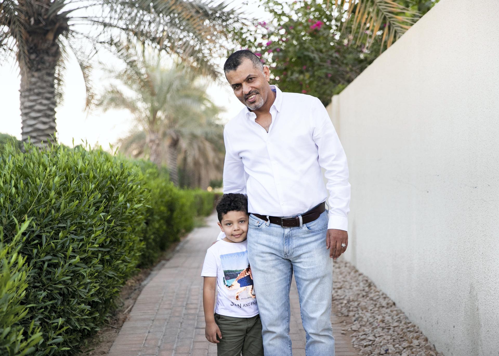 Both brothers now have near perfect vision. Reem Mohammed / The National