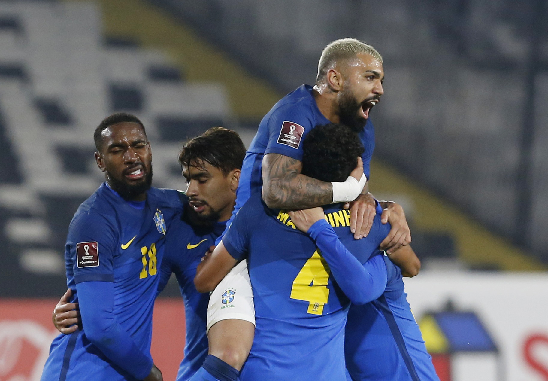 Bolivia's The Strongest soccer team player Roger Suarez , top