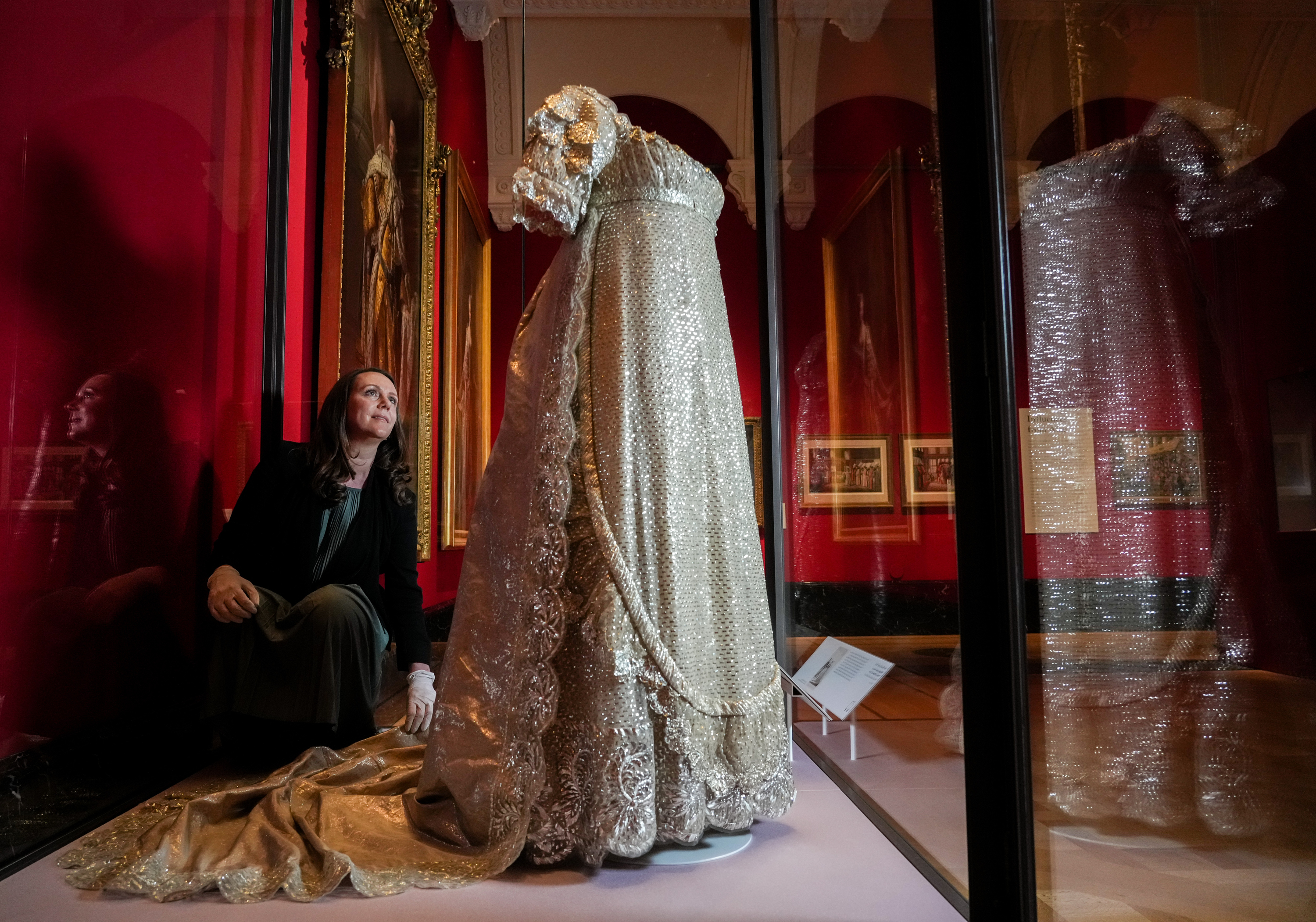 Princess Charlotte s 1816 wedding dress on display at Buckingham