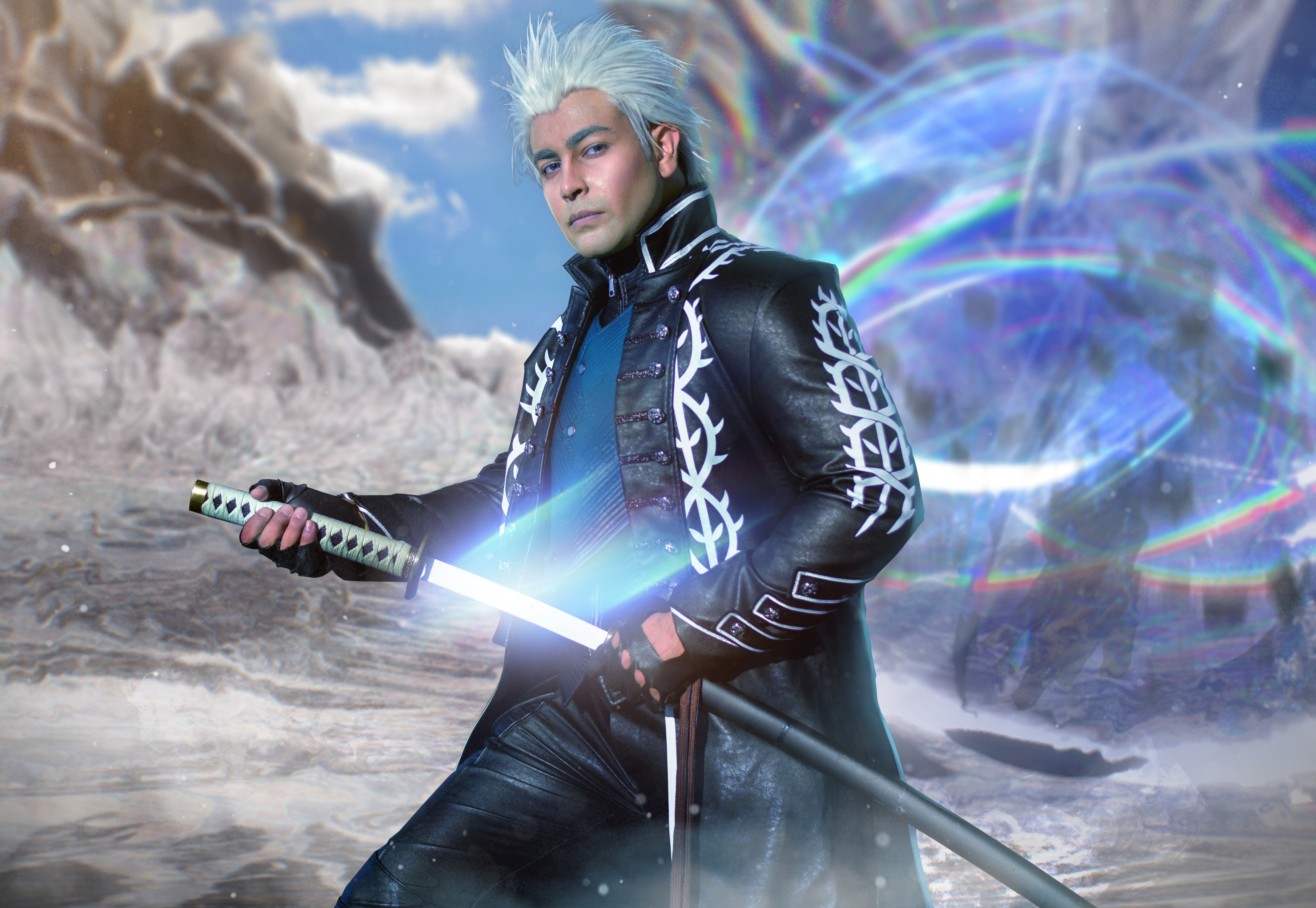 Asad Shams cosplays as Vergil from the 'Devil May Cry' video game series. All photos: Phantasm Photography Art