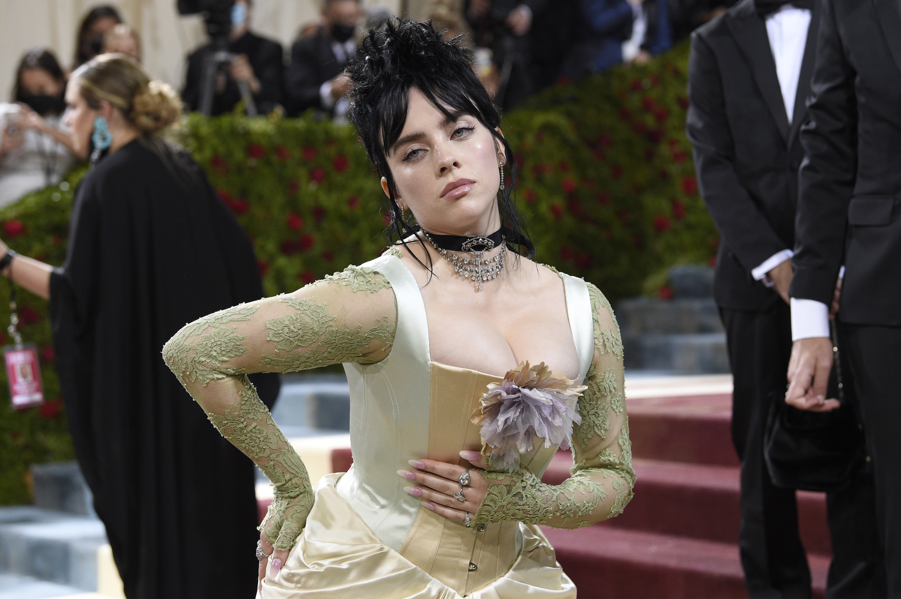 Billie Eilish Explores Layers and Textures at Met Gala